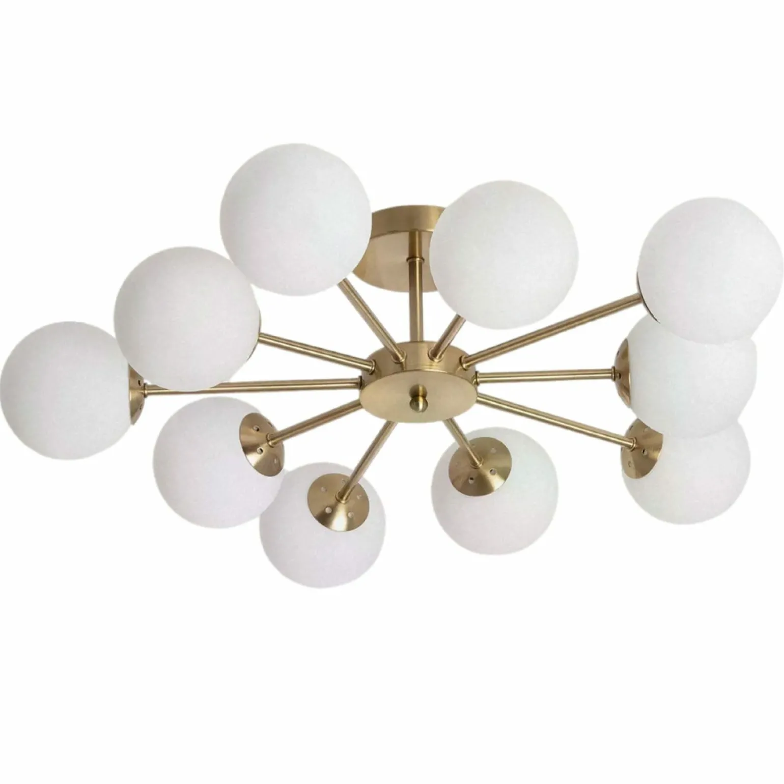 Outlet Rozłożysta, złota lampa sufitowa ABR-ZWZ-10XG9 ELEGANTE | Kaja Żyrandole Nowoczesne