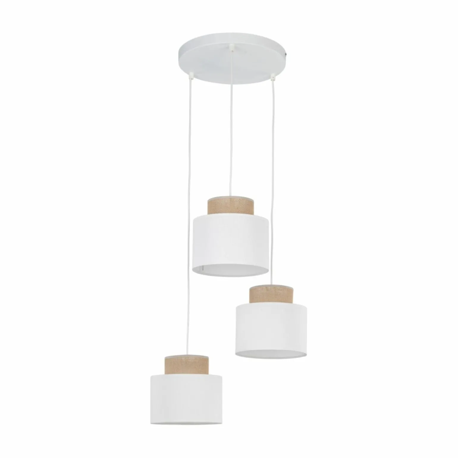 Fashion Rustykalna lampa do przytulnej sypialni TK 2594 DUO JUTA | Kaja Żyrandole Nowoczesne
