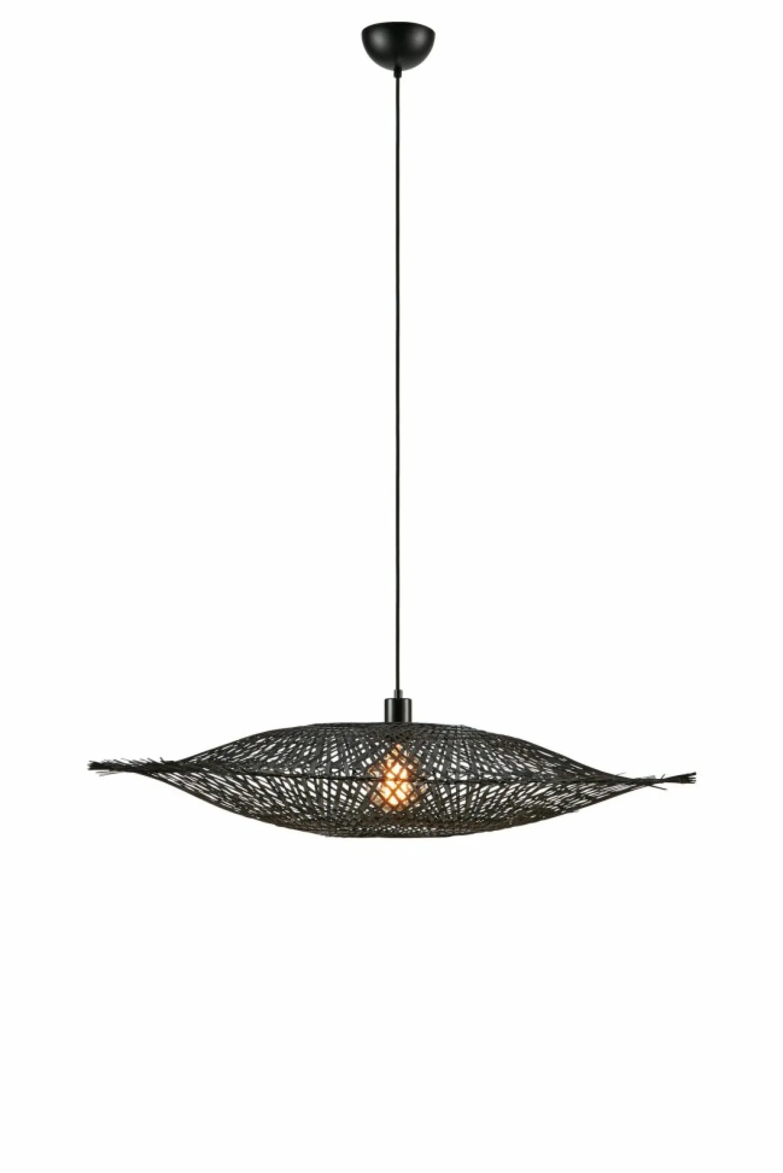 Online Rustykalna lampa wisząca z plecionym abażurem 108672 KUMO | Kaja Żyrandole Nowoczesne