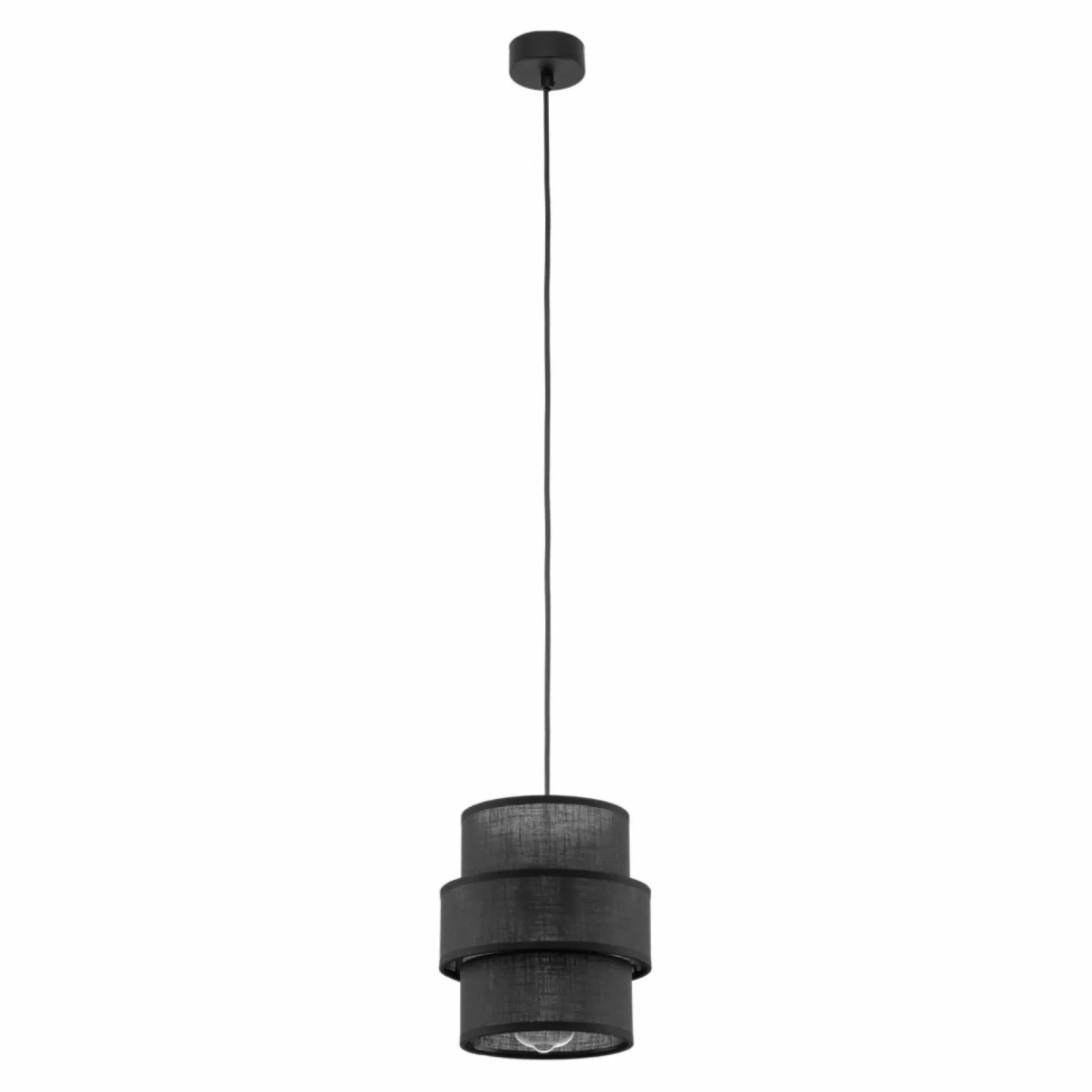 Flash Sale Smukła, czarna lampa wisząca do sypialni TK 5306 CALISTO BLACK | Kaja Żyrandole Nowoczesne