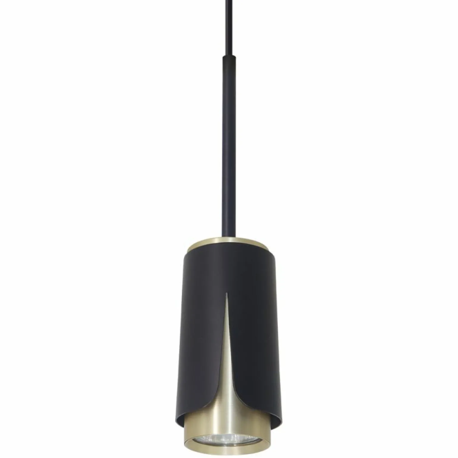 Outlet Smukła lampa wisząca z czarno-złotą tubą ML0267 FLOWER | Kaja Żyrandole Nowoczesne