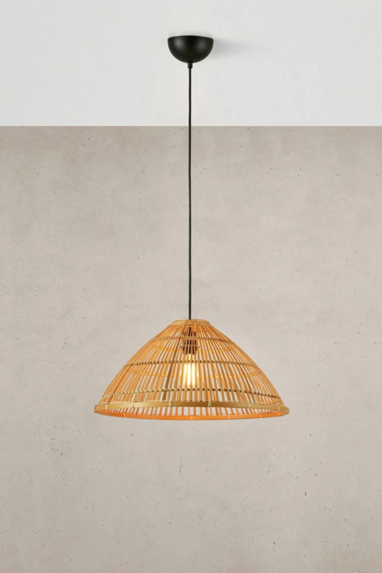 Outlet Słomkowa lampa wisząca boho, do sypialni 108673 CAPELLO | Kaja Żyrandole Nowoczesne