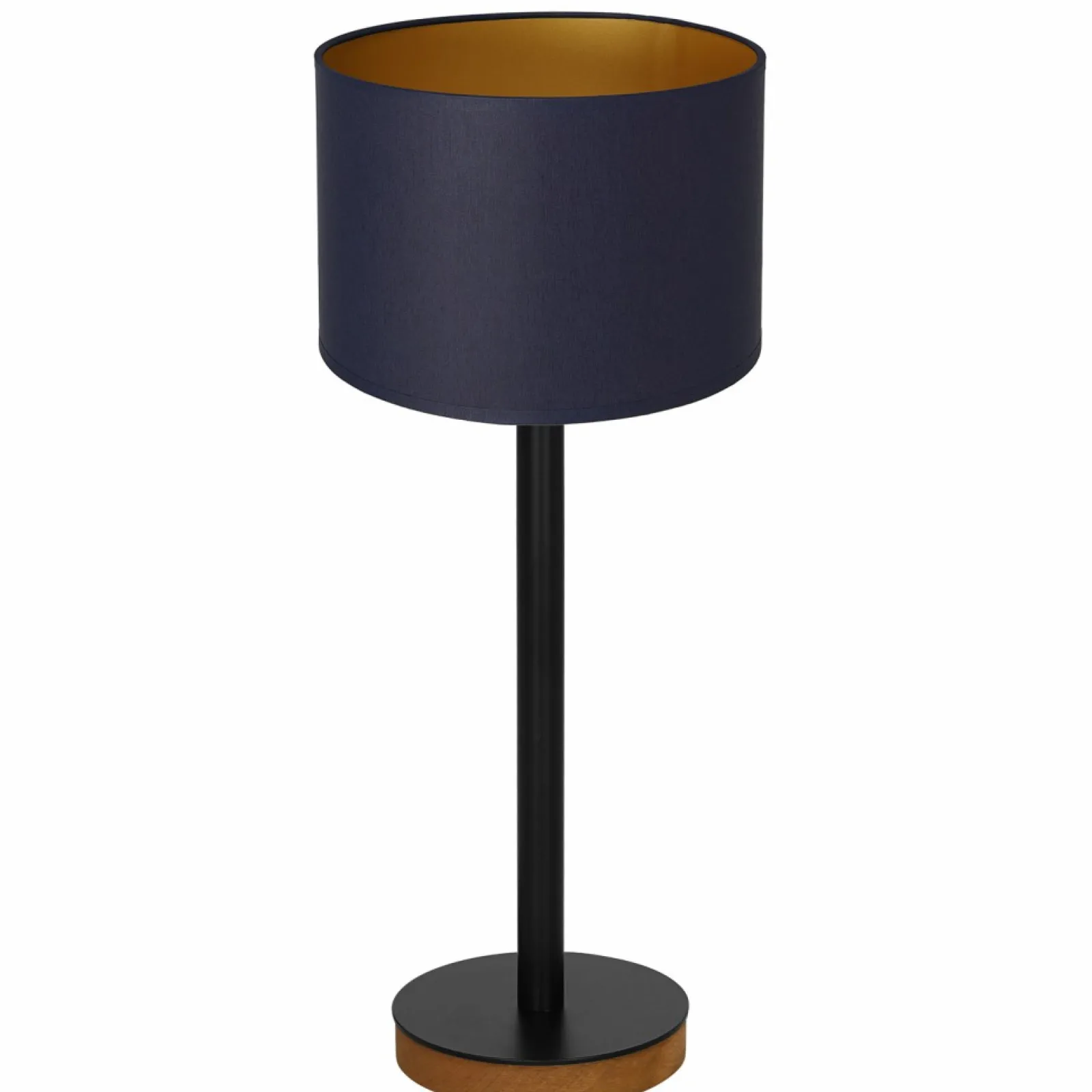 Sklep Kaja Spektakularna, granatowa lampka nocna LX 3838 z serii TABLE LAMPS* Lampki Stołowe Z Abażurem | Tradycyjne Lampki Stołowe