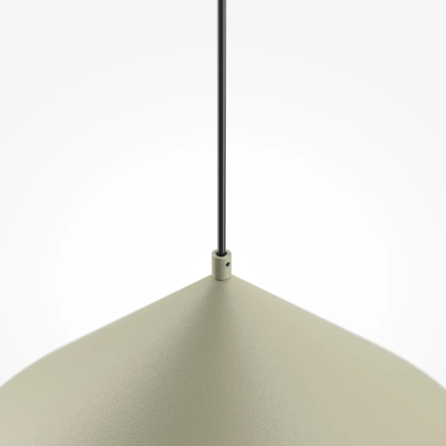 Sale Srebrna lampa, stożkowy klosz MOD167PL-01BG z serii BASIC COLORS Żyrandole Nowoczesne
