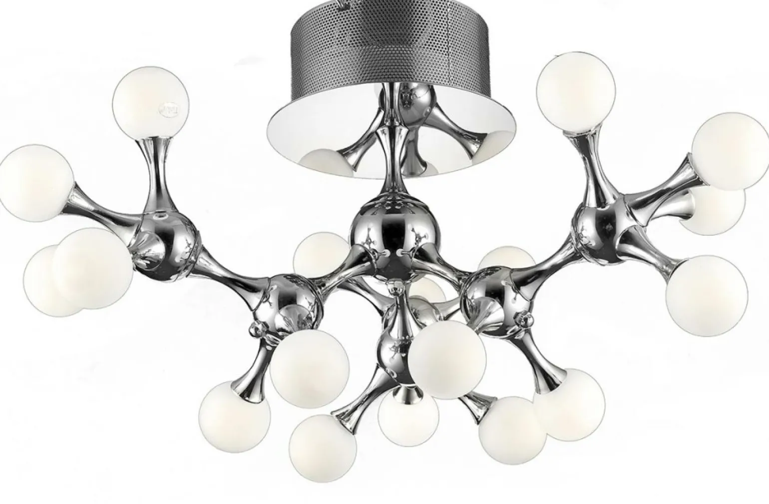 Cheap Srebrna lampa sufitowa w stylu molekularnym AZ0553 NEURONO | Kaja Żyrandole Nowoczesne
