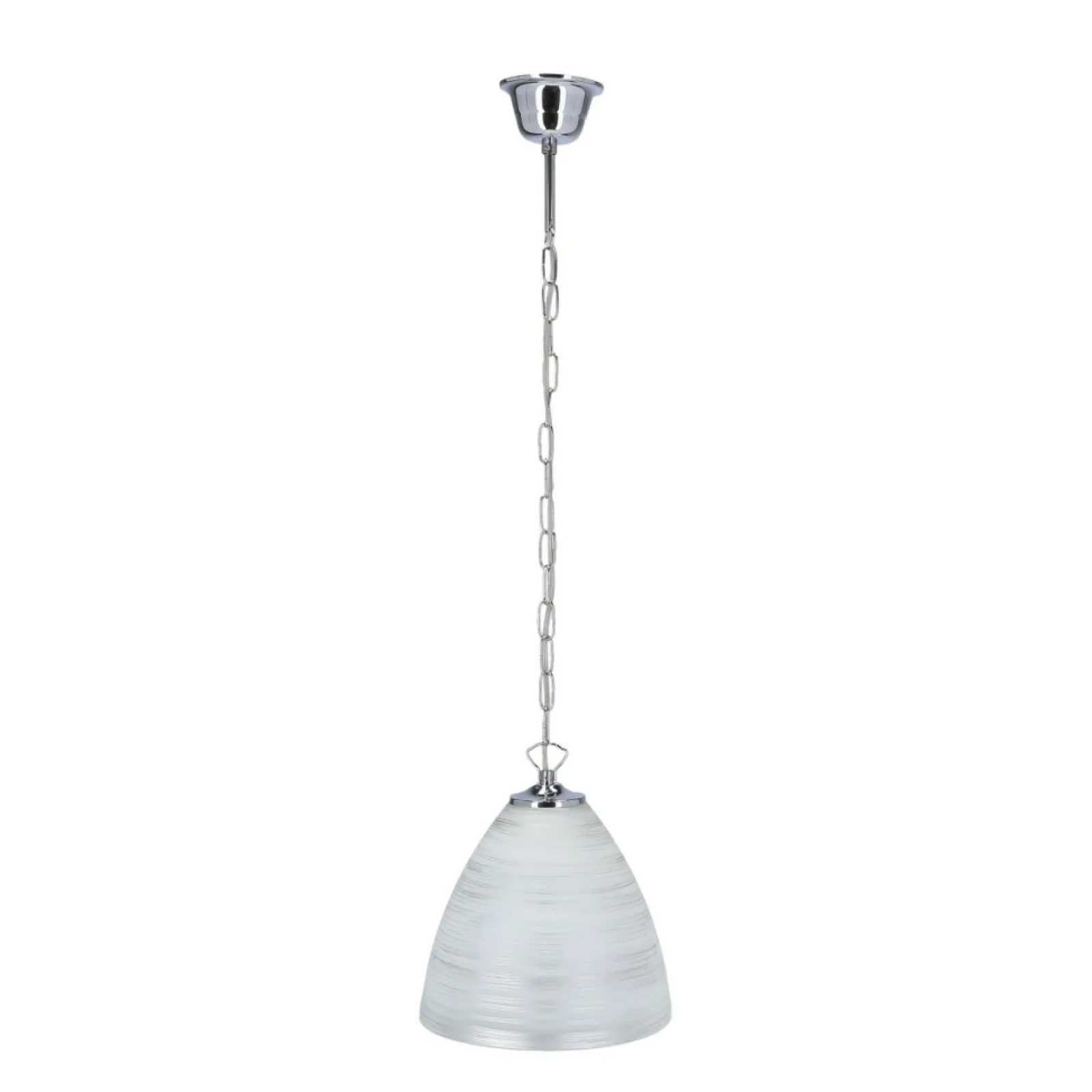 Sklep Kaja Srebrna lampa wisząca ze stożkowym kloszem 31-16294 z serii SCORDIA* Randole Tradycyjne