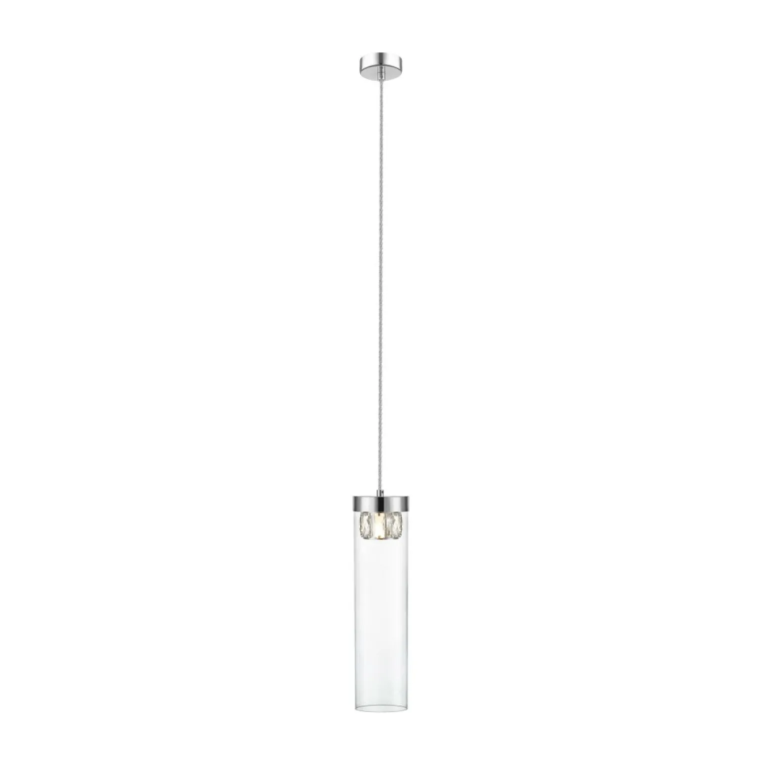 Best Sale Srebrna, punktowa lampa wisząca P0389-01D-F4AC GEM | Kaja Oświetlenie Żyrandole Nowoczesne