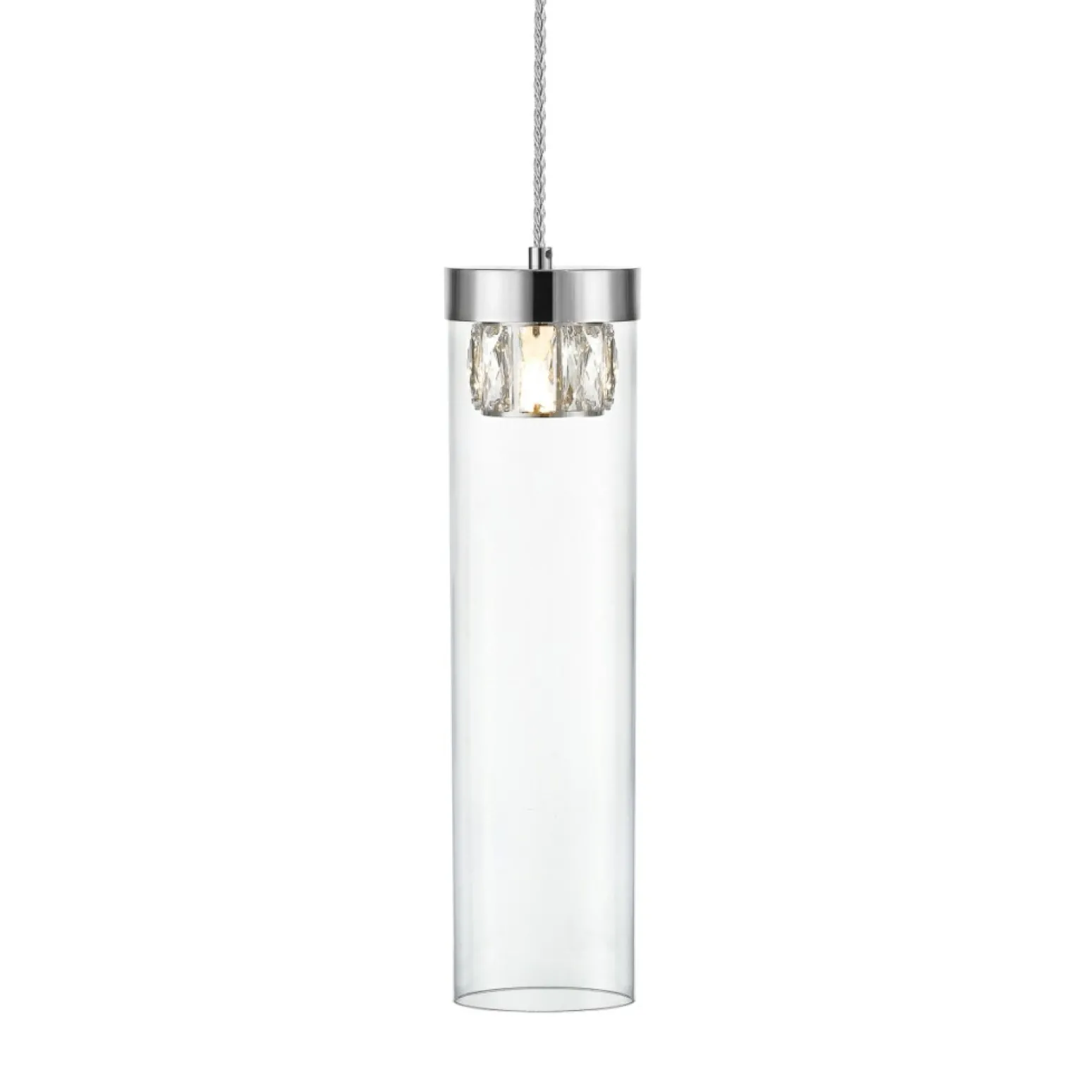 Best Sale Srebrna, punktowa lampa wisząca P0389-01D-F4AC GEM | Kaja Oświetlenie Żyrandole Nowoczesne