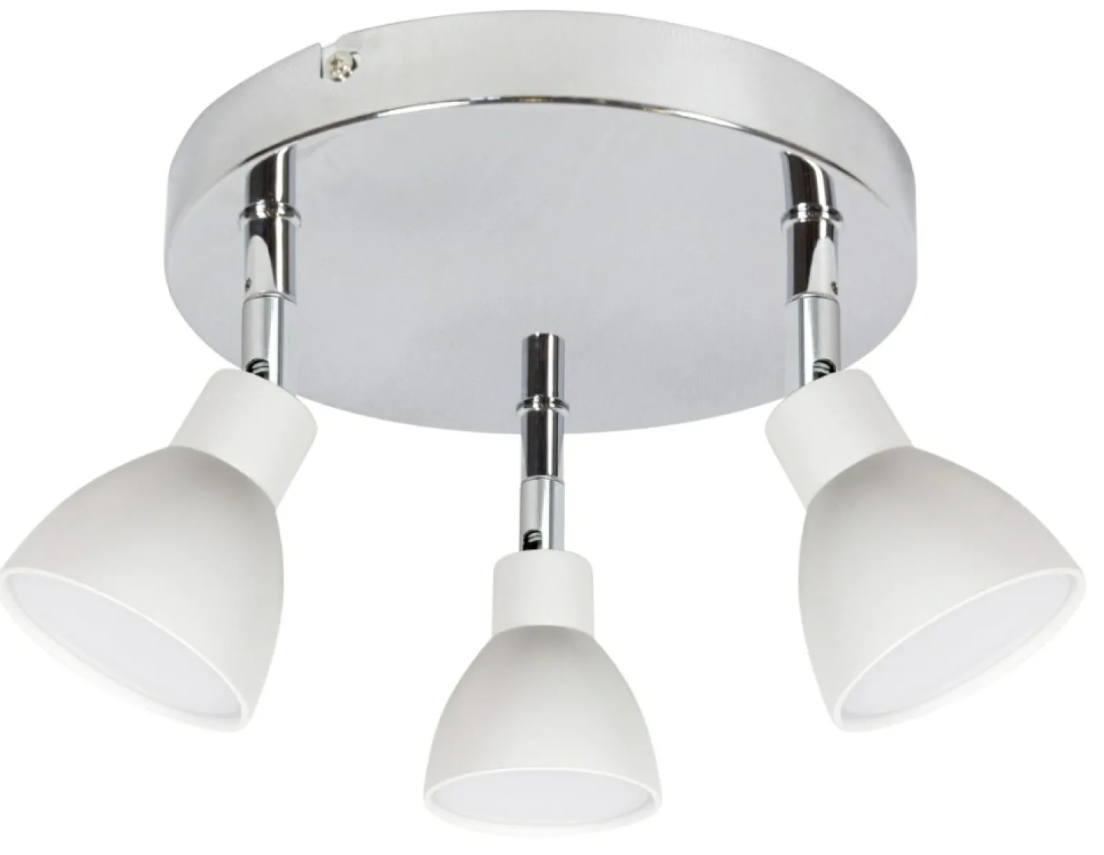 Sklep Kaja Srebrno-biała lampa sufitowa ze spotami 98-67678 ROY | Kaja* Lampy Led | Randole Tradycyjne