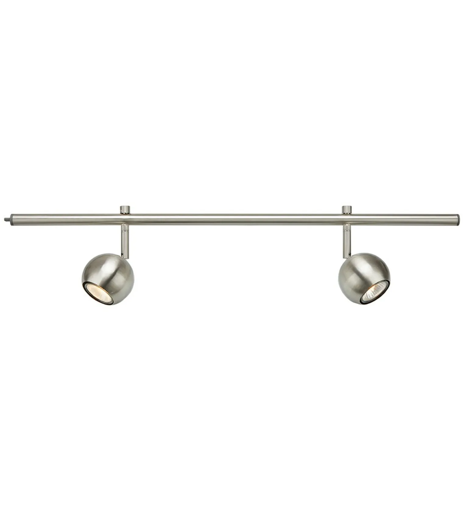 Cheap Stalowa lampa sufitowa - listwa z dwoma spotami 107974 | Kaja Żyrandole Nowoczesne