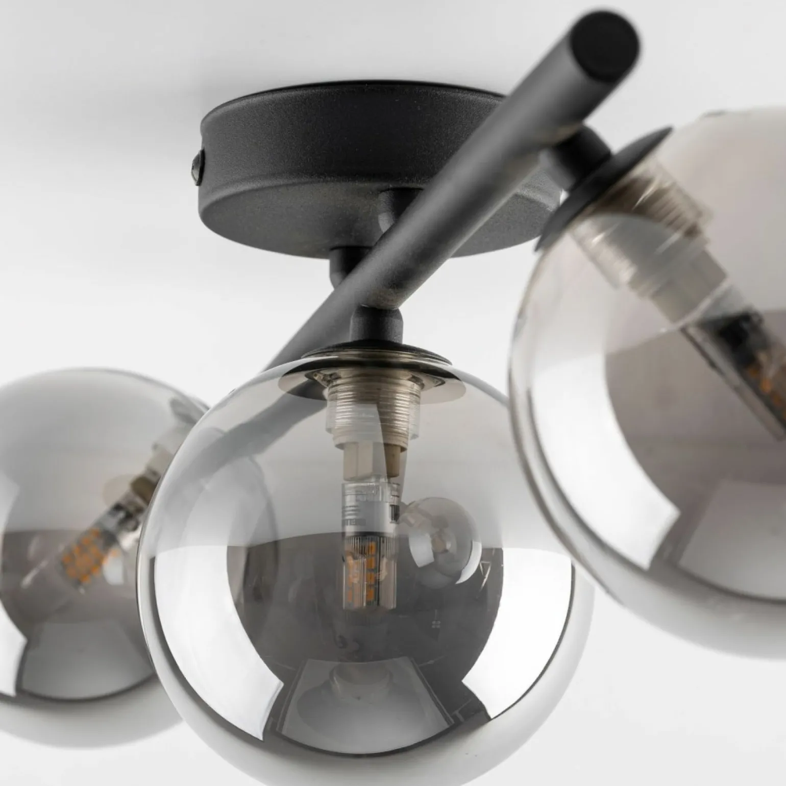 Outlet Stylowa, czarna lampa sufitowa do kuchni TK 6855 ESTERA BLACK | Kaja Żyrandole Nowoczesne