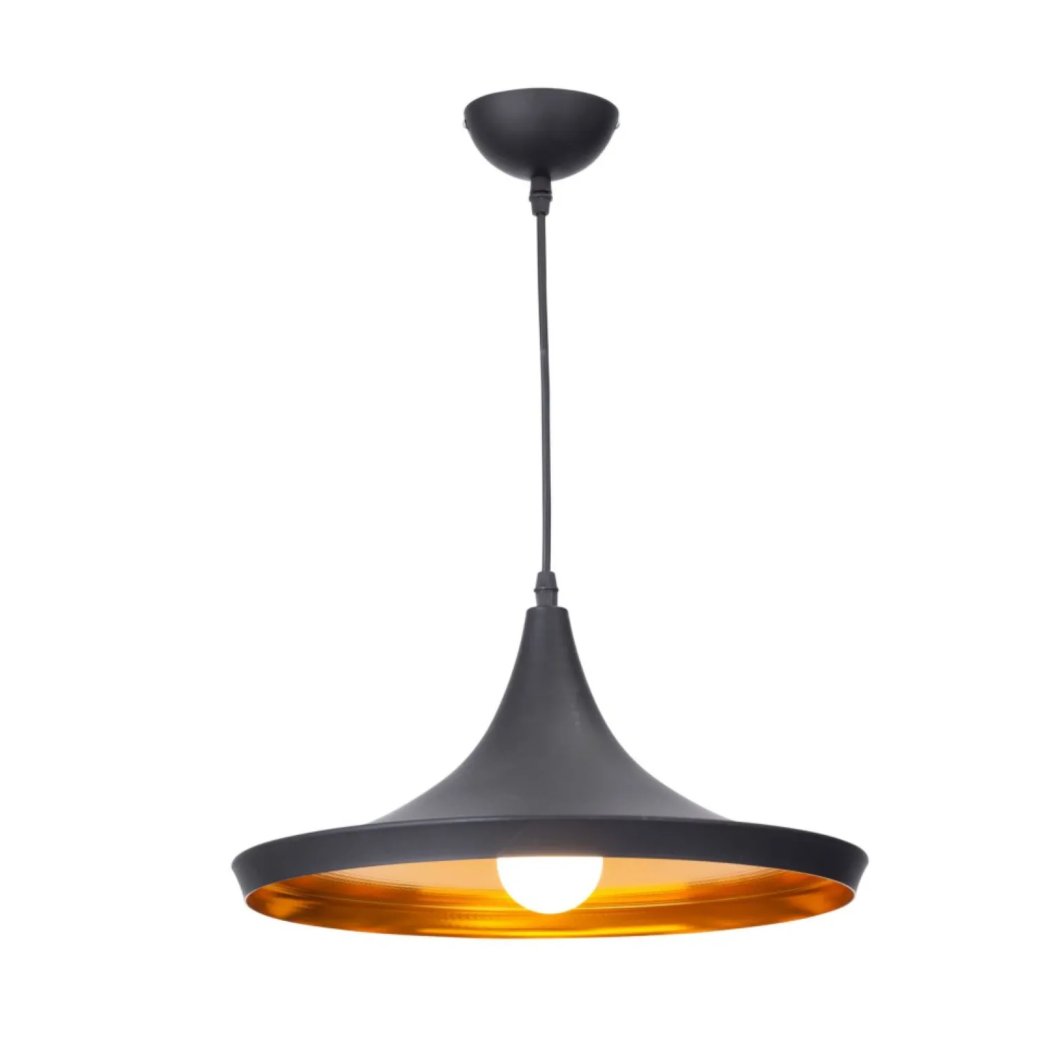 Outlet Stylowa, czarno-złota lampa LP-42012/1P CZARNY SONA | Kaja Oświetlenie Żyrandole Nowoczesne