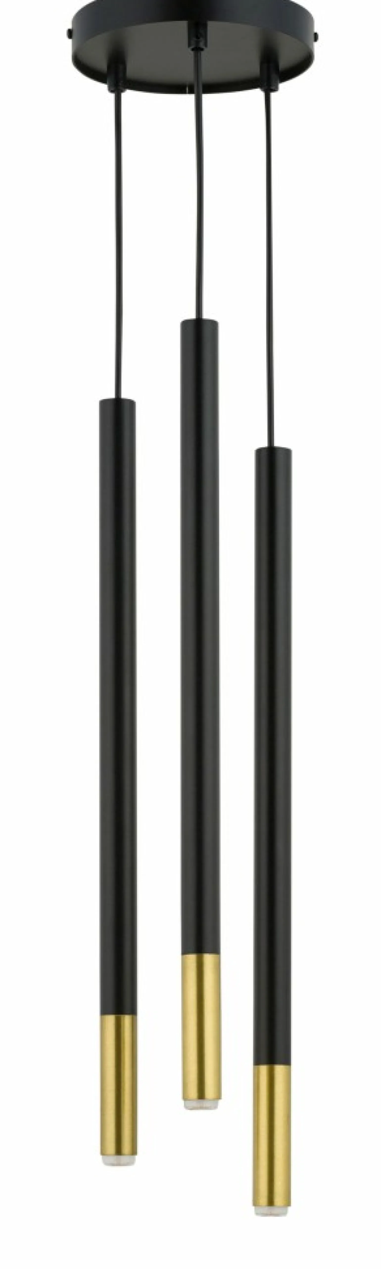 Cheap Stylowa, czarno-złota lampa wisząca do salonu SIG 33257 - SOPEL DUE Żyrandole Nowoczesne