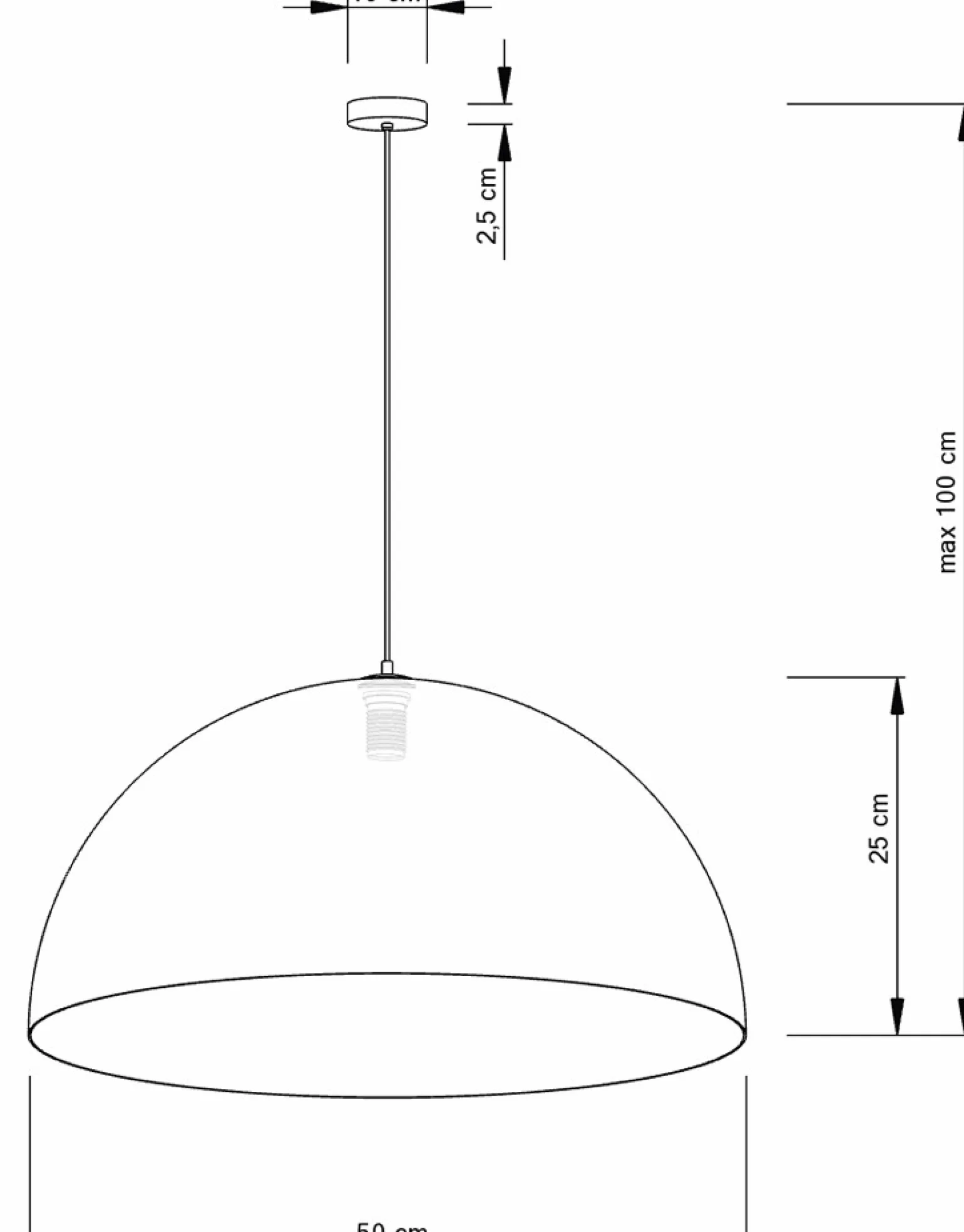 Cheap Stylowa, czarno-złota lampa wisząca SIG 30137 z serii SFERA 50 CZ/ZŁ Żyrandole Nowoczesne