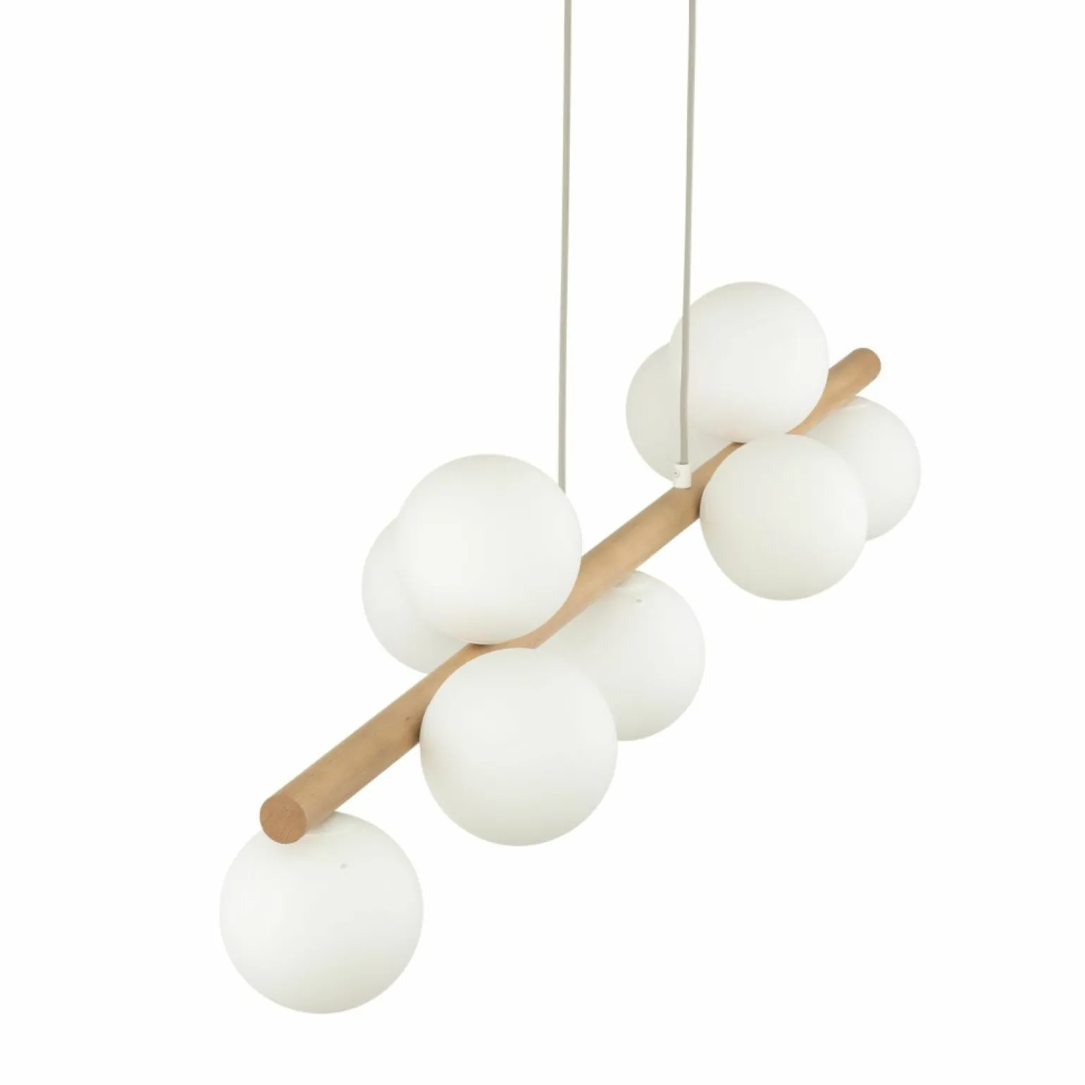 Shop Stylowa, drewniana lampa wisząca nad stół TK 5906 ESTERA WOOD | Kaja Żyrandole Nowoczesne