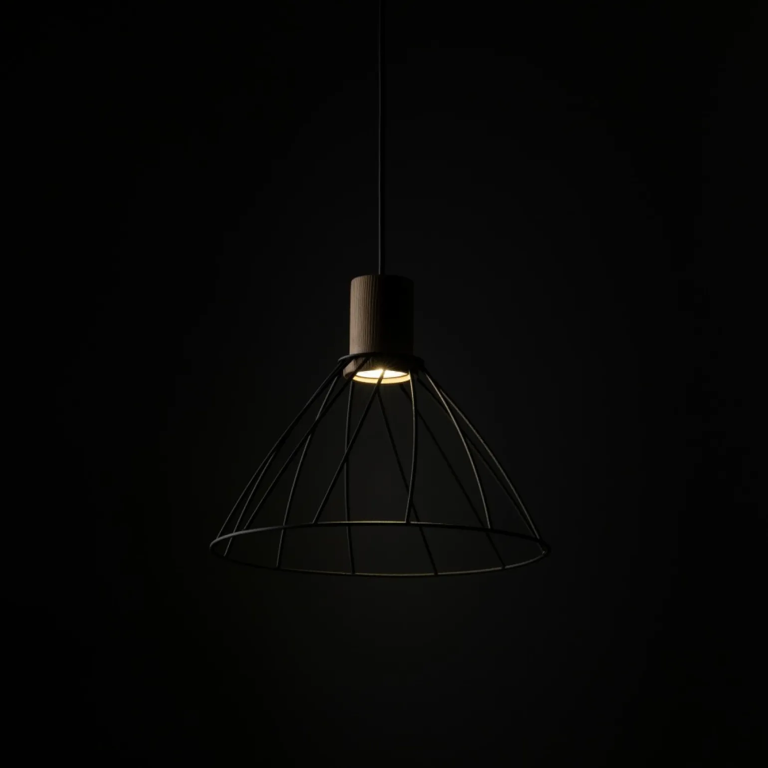 Best Stylowa, druciana lampa wisząca TK 10156 MODESTO WOOD SOSNA | Kaja Żyrandole Nowoczesne