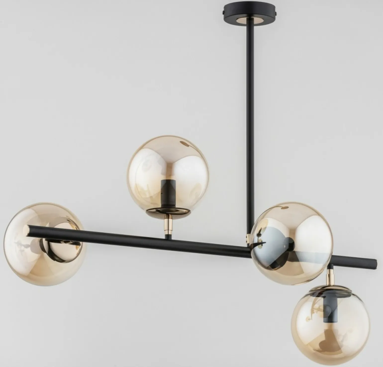 Best Stylowa i elegancka lampa sufitowa, czerń i złoto AL 63031 | Kaja Żyrandole Nowoczesne