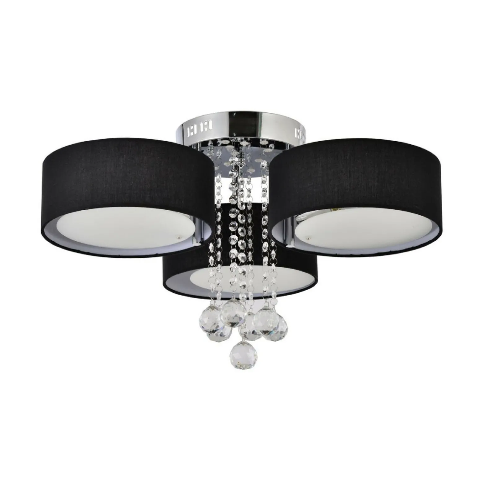 Sale Stylowa lampa do sypialni glamour LP-991/3C BK GAMBELA | Kaja Żyrandole Nowoczesne