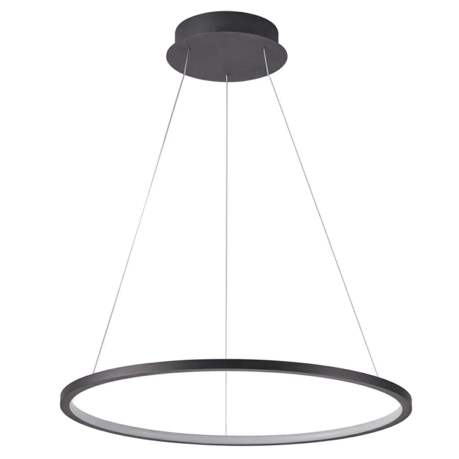 Best Stylowa lampa LED ⌀100 PND-56135B-100RPC-BK-3KS4K-TRDIMM VINOLA | Kaja Żyrandole Nowoczesne