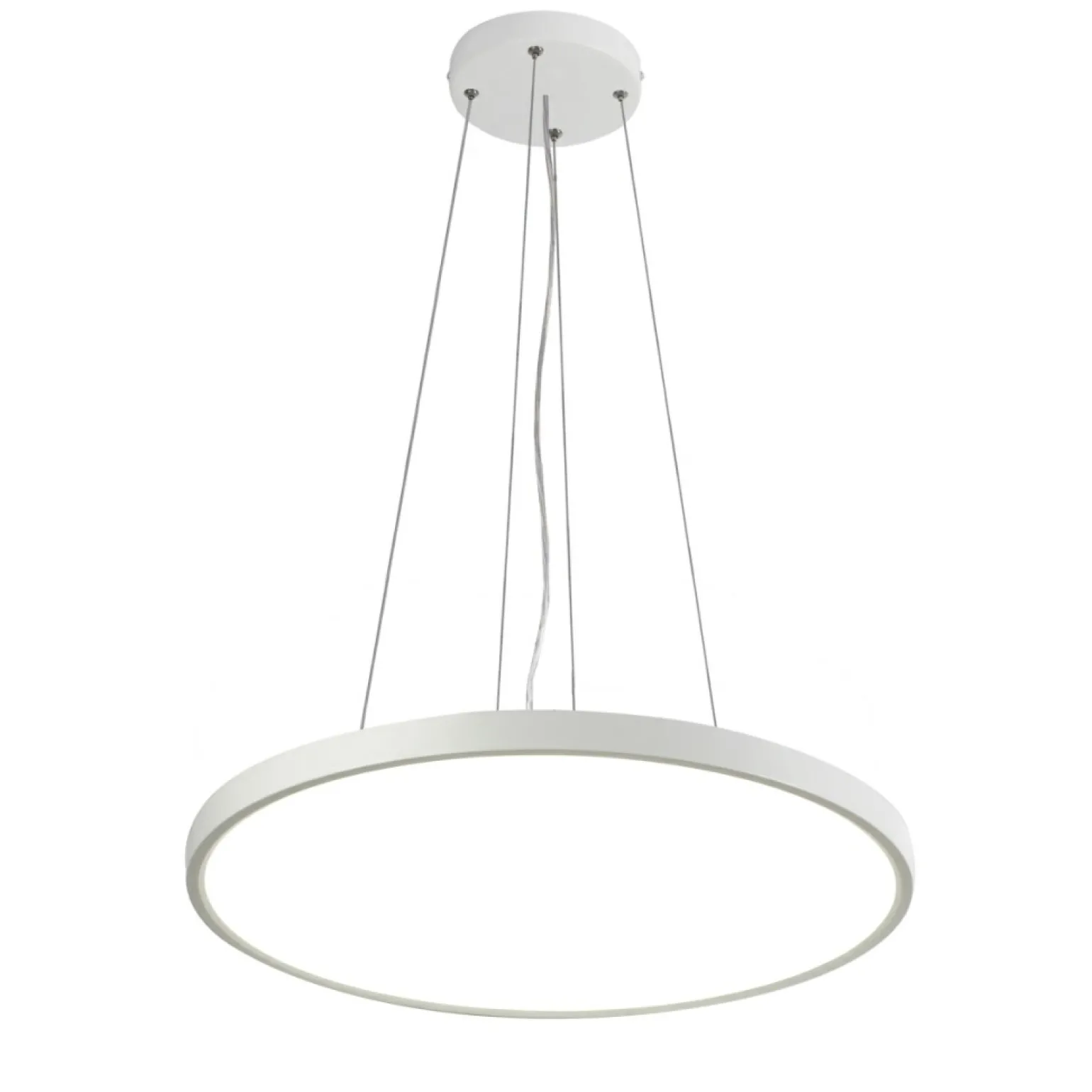 New Stylowa lampa wisząca LED ⌀48 PND-35263-480R-36W-WH CALVI | Kaja Żyrandole Nowoczesne