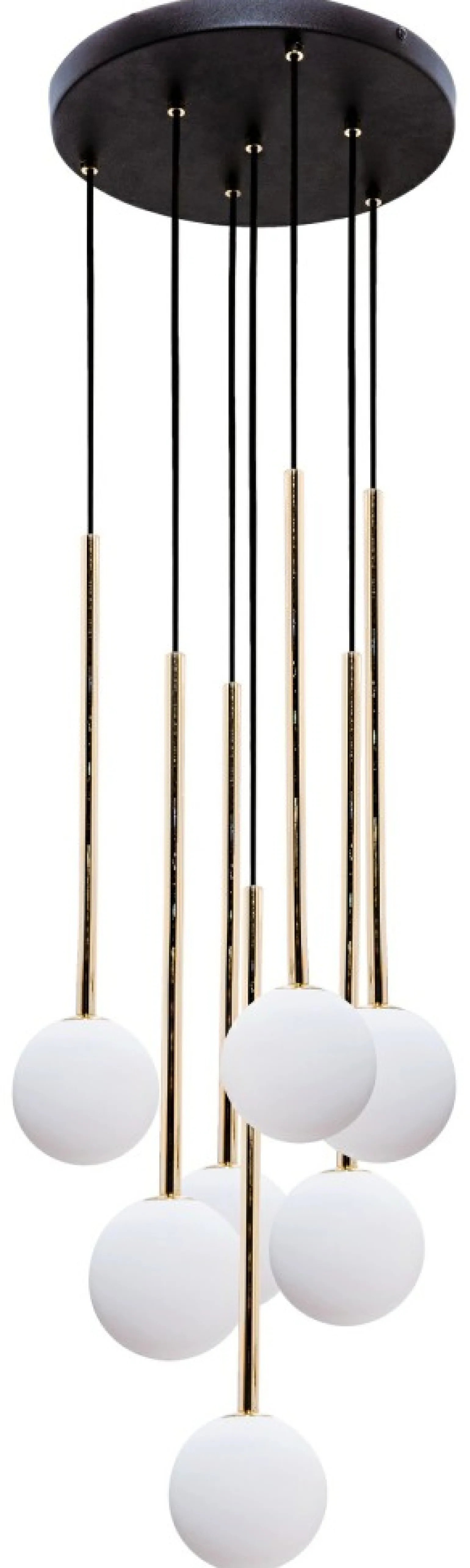 Best Sale Stylowa lampa wisząca z białymi kloszami, do salonu 5642 z serii ALI Żyrandole Nowoczesne