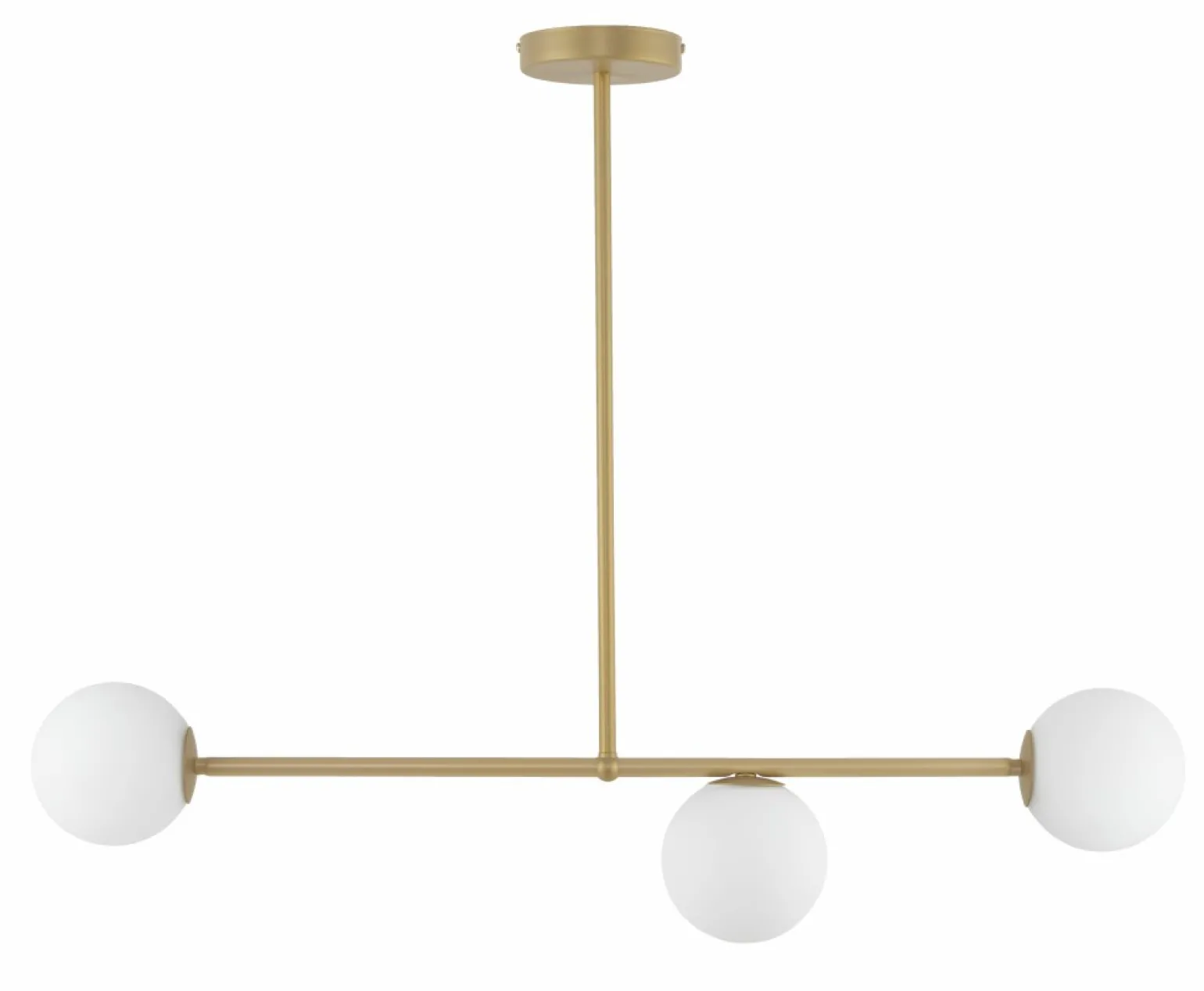 Sale Stylowa lampa wisząca z białymi, okrągłymi kloszami SIG 33332 - GAMA Żyrandole Nowoczesne