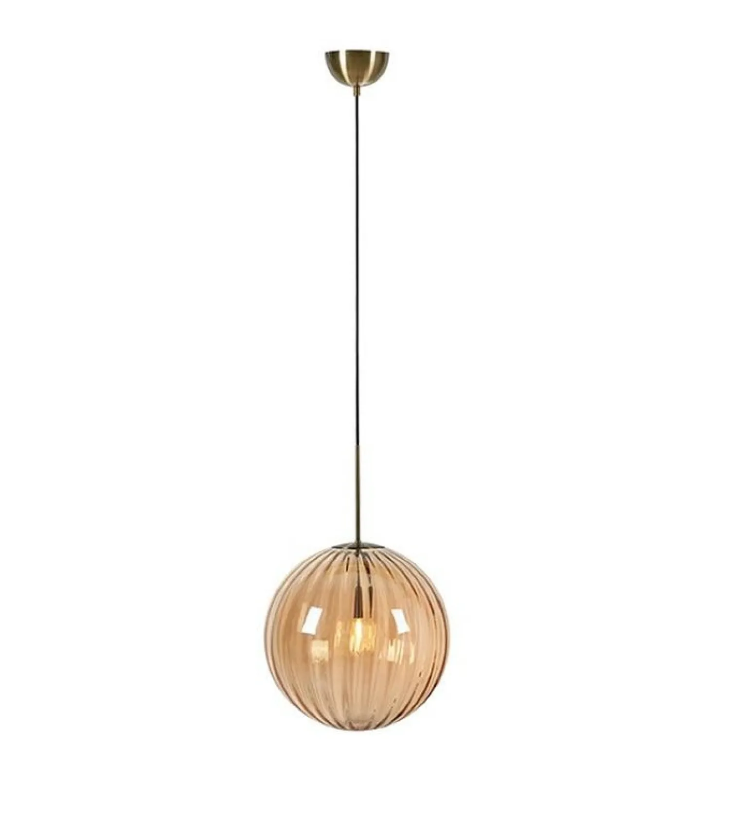 Cheap Stylowa lampa wisząca z bursztynową kulą 108763 z serii FENGA Żyrandole Nowoczesne