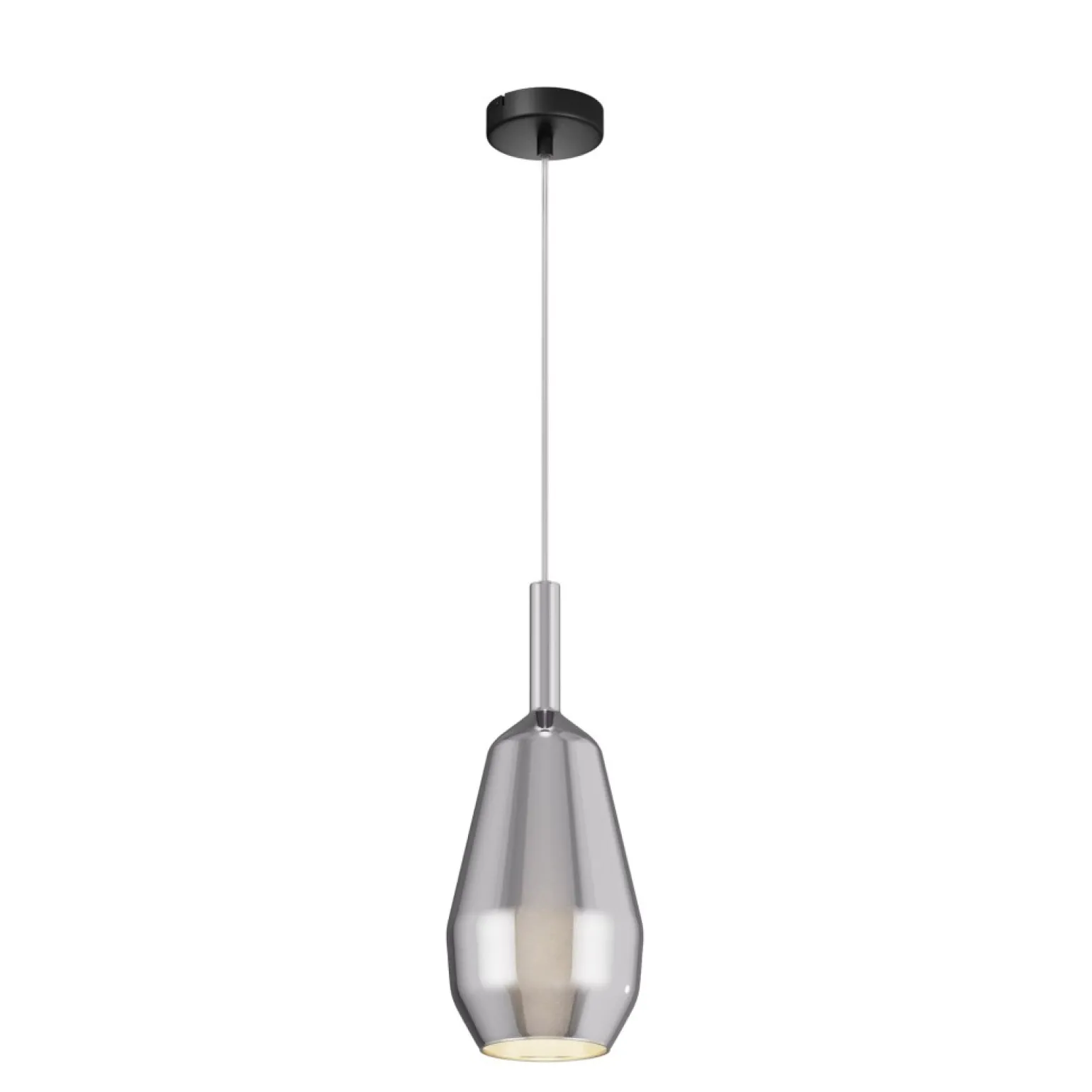 Best Stylowa lampa wisząca z ciekawym kloszem MOD271PL-01B8 z serii DUALITY Żyrandole Nowoczesne