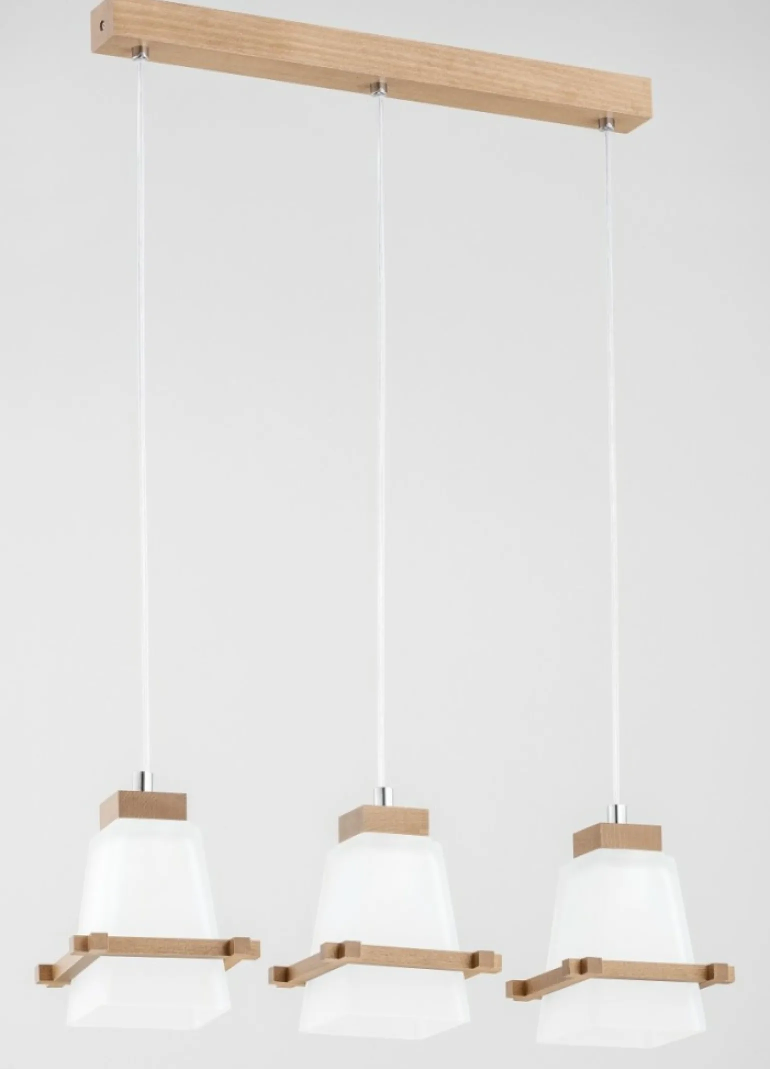 Cheap Stylowa lampa wisząca z drewnianymi zdobieniami AL 63008 | Kaja Żyrandole Nowoczesne