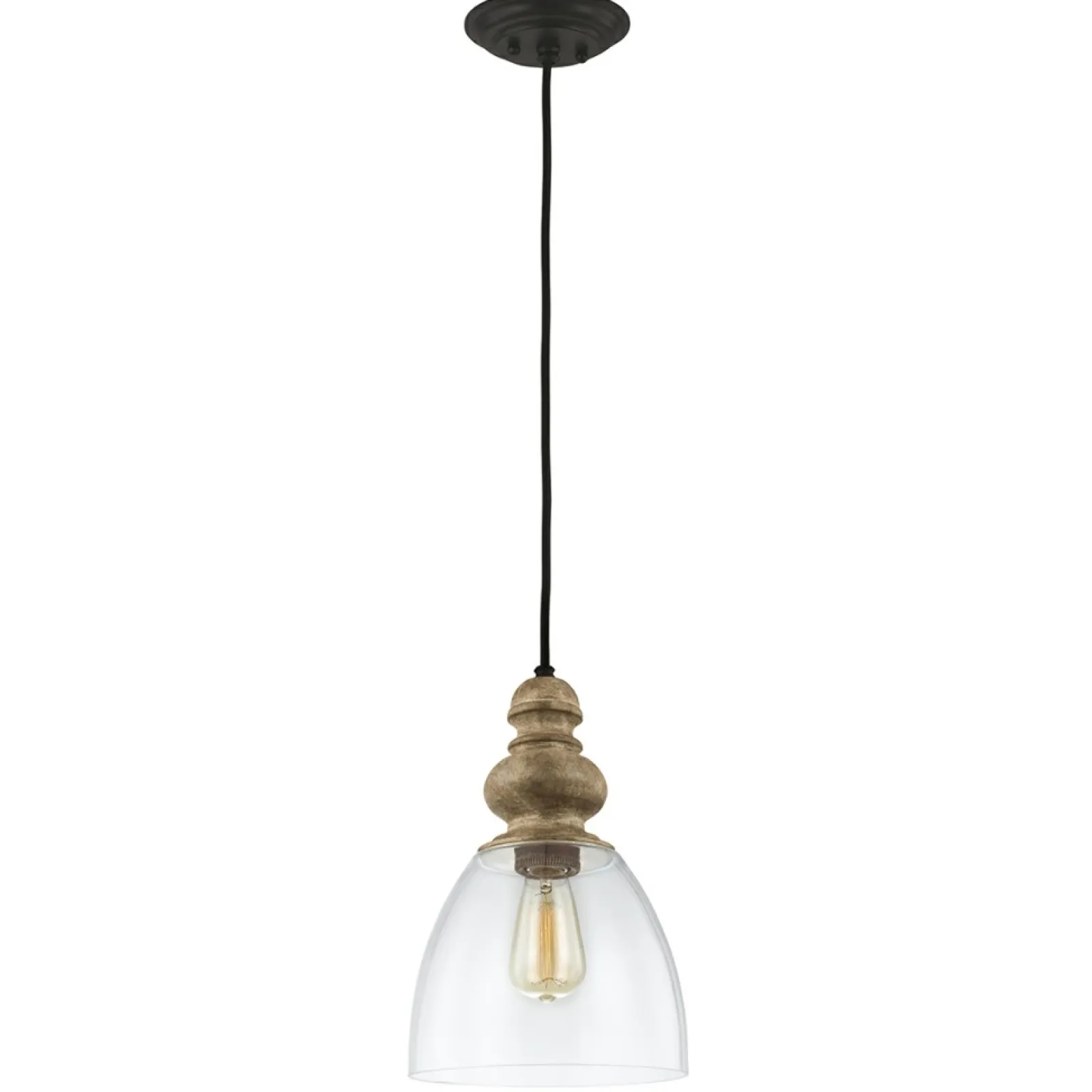 Sklep Kaja Stylowa lampa wisząca z kloszem DL-MATRIMONIO-1P z serii MATRIMONIO* Randole Tradycyjne