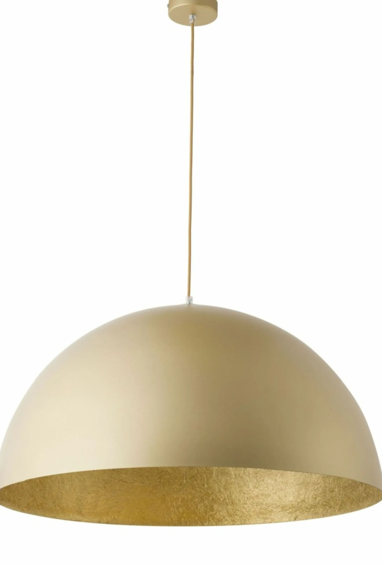 Hot Stylowa lampa wisząca z kopułowym kloszem SIG 32292 SFERA 35 ZŁ Żyrandole Nowoczesne