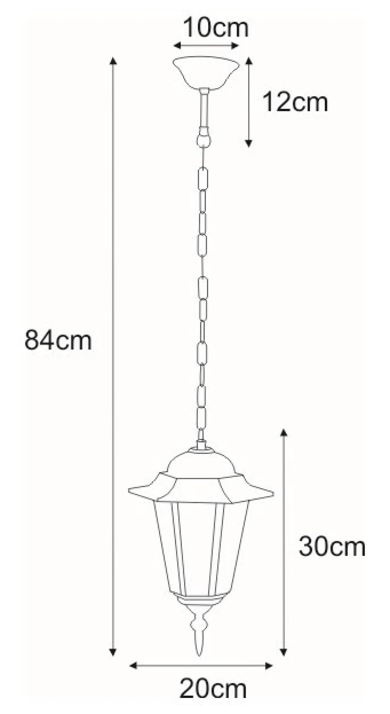 Sklep Kaja Stylowa lampa wisząca zewnętrzna K-5009H CZ STANDARD | Kaja* Lampy Ogrodowe Wiszące