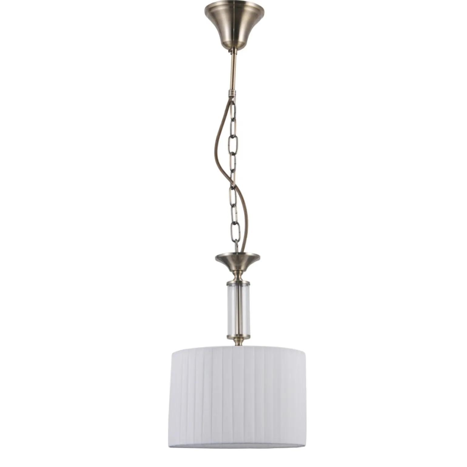 Sale Stylowy zwis z plisowanym abażurem PND-28343-1 FERLENA | Kaja Żyrandole Nowoczesne