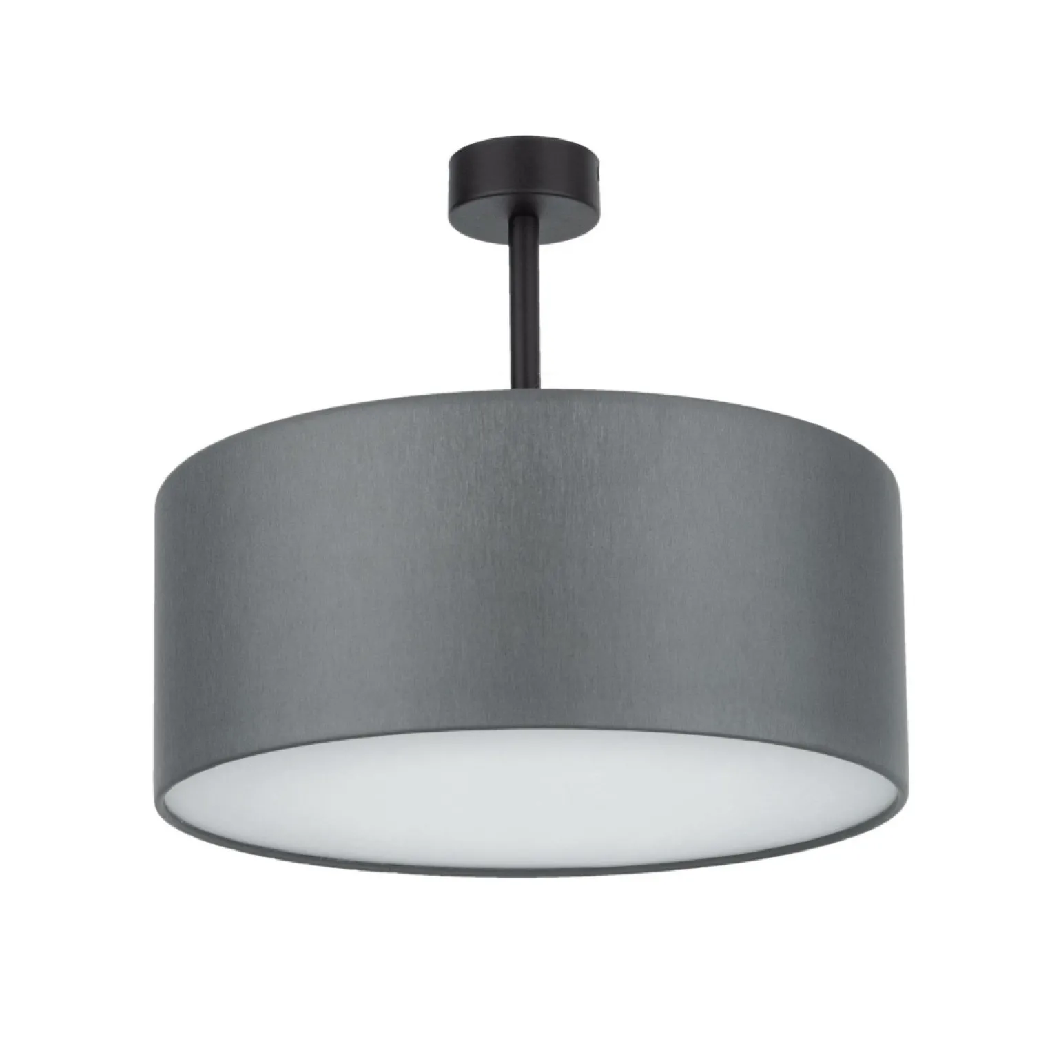 Clearance Szara lampa sufitowa do sypialni TK 4240 RONDO | Kaja Oświetlenie Żyrandole Nowoczesne