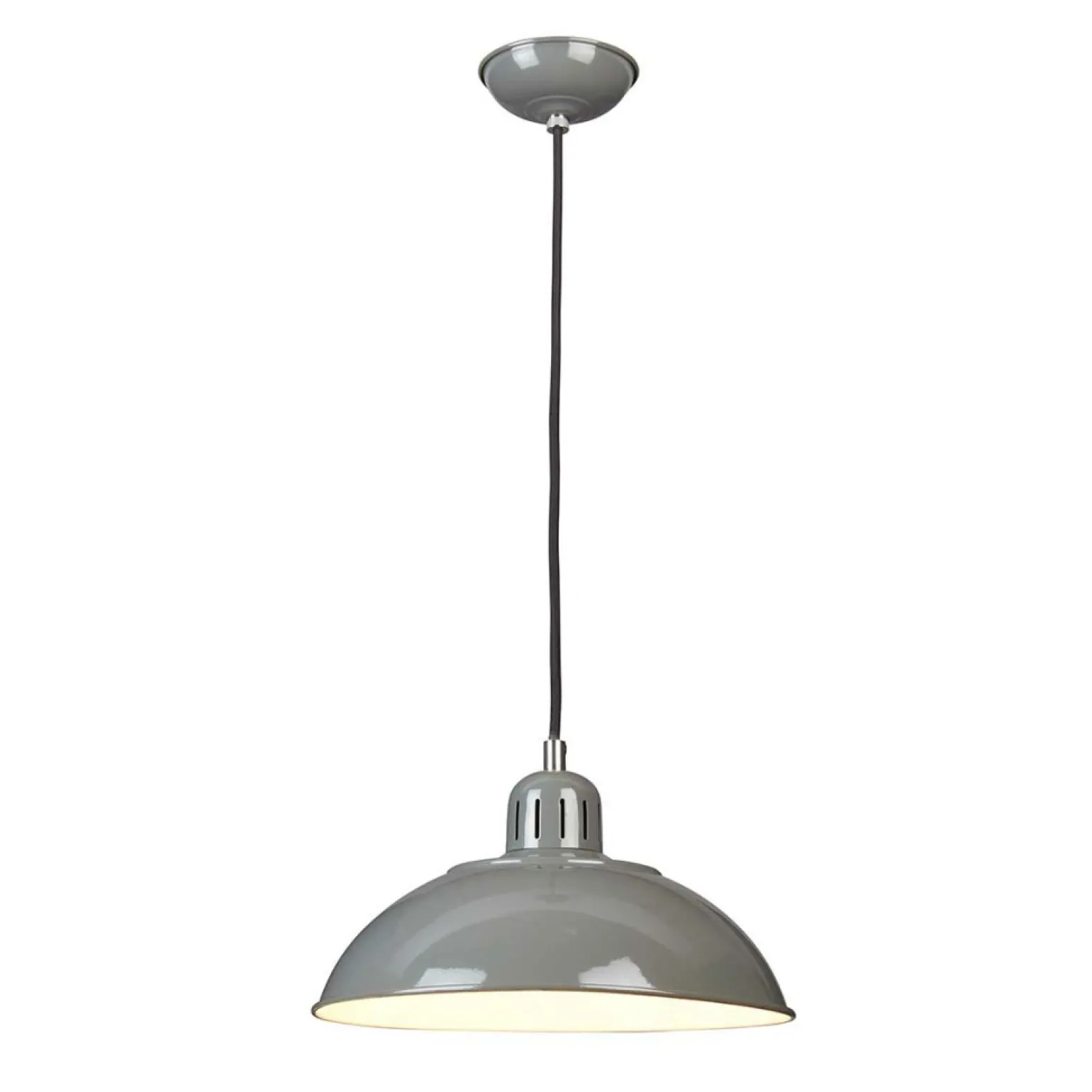 Clearance Szara lampa wisząca, regulowana FRANKLIN-P-GY z serii FRANKLIN Żyrandole Nowoczesne