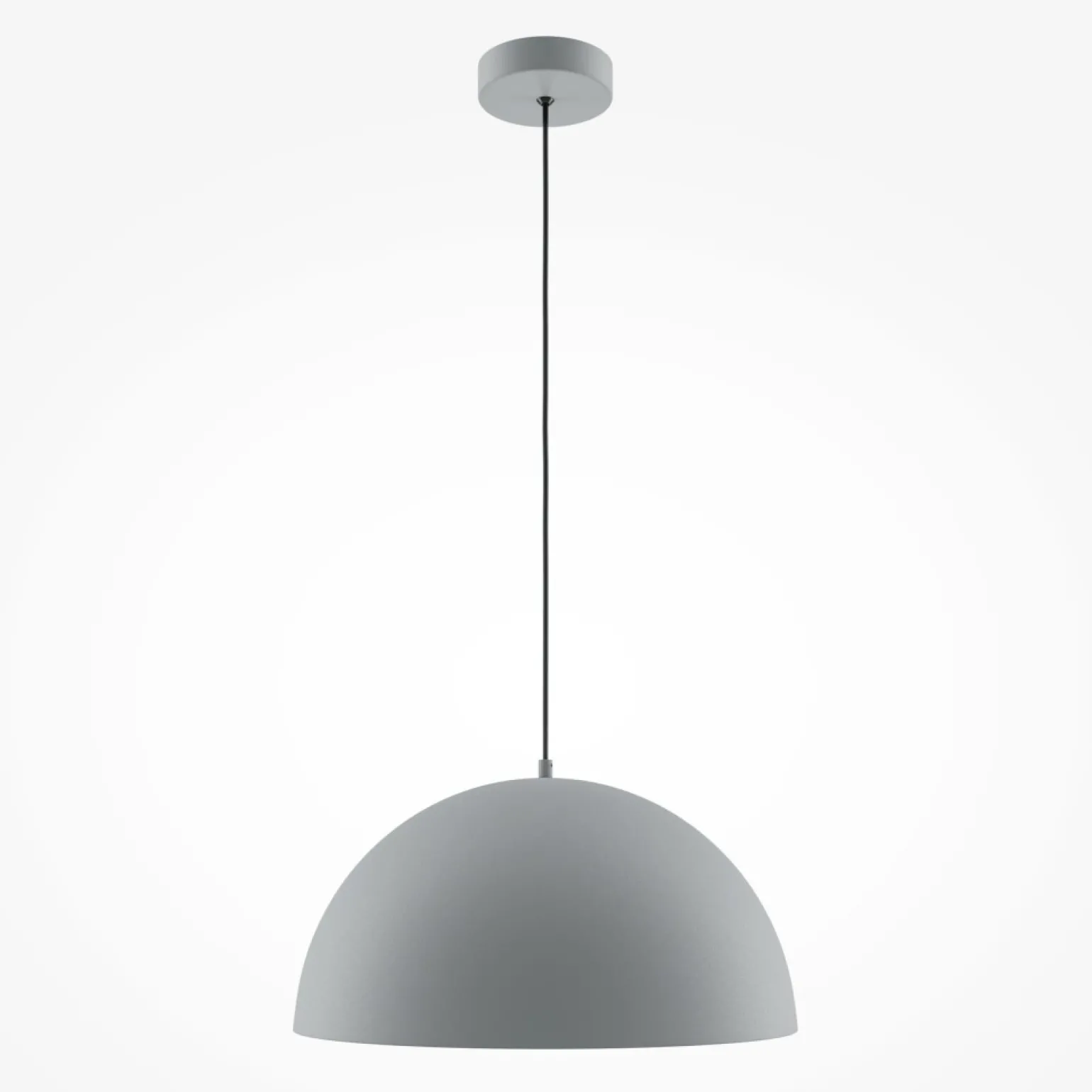 Sale Szara lampa wisząca z kloszem MOD168PL-01GR z serii BASIC COLORS Żyrandole Nowoczesne
