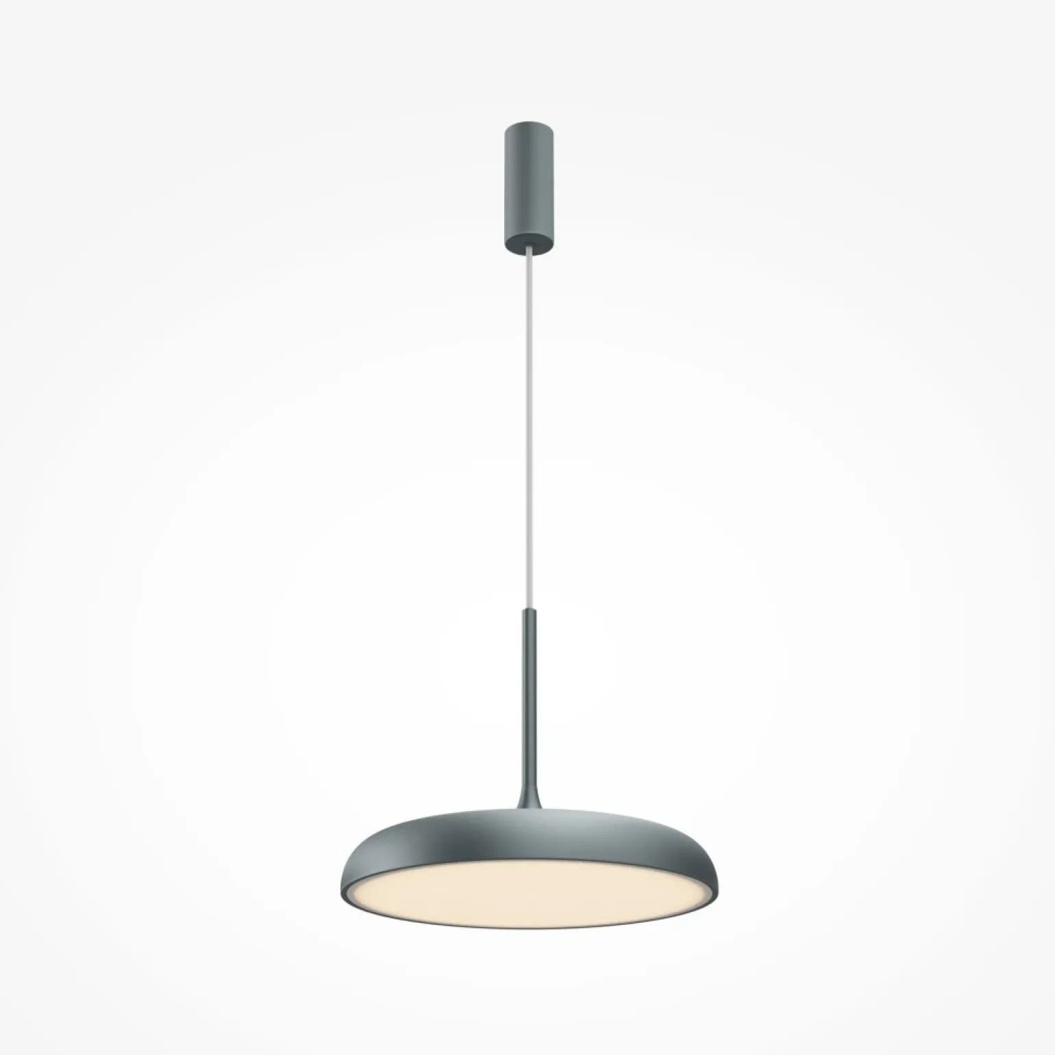 Clearance Szara, ledowa lampa wisząca, do holu MOD189PL-L18GR3K1 z serii GERHARD Żyrandole Nowoczesne