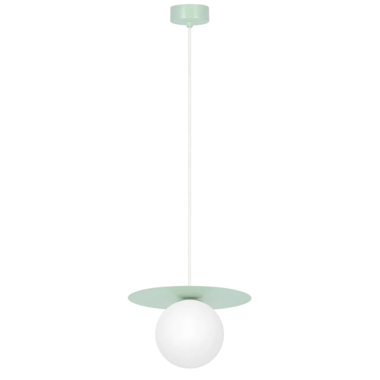Best Sale Szałwiowa lampa wisząca z białą kulką ⌀10 cm K-5450 z serii ROBIN Żyrandole Nowoczesne