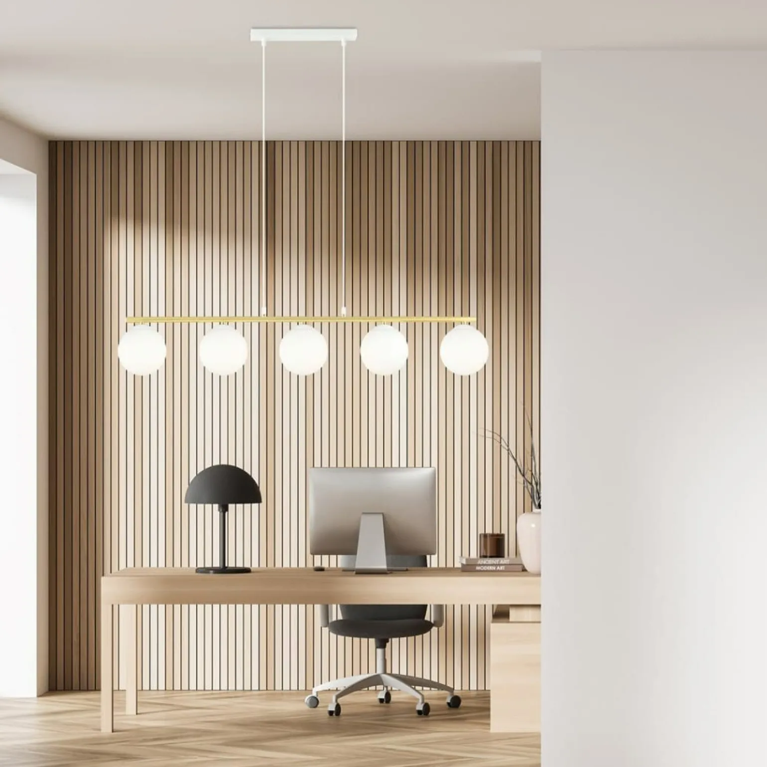 Sale Szeroka lampa wisząca do eleganckiej jadalni 1255/5 z serii ALLORA Żyrandole Nowoczesne