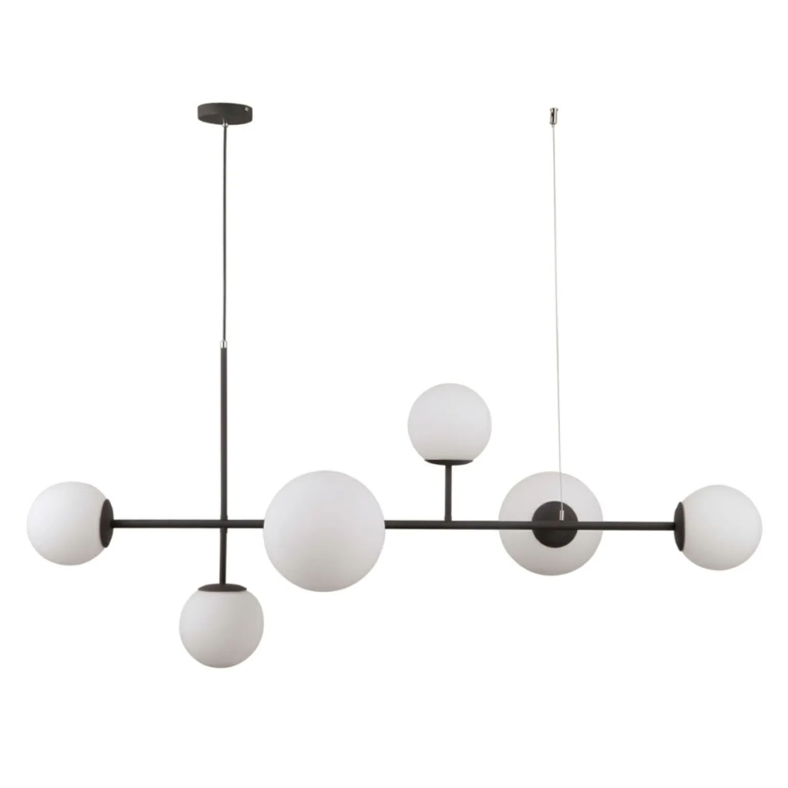 Online Szeroka lampa wisząca nad stół PND-31221-6A-SBL VAILANTE | Kaja Żyrandole Nowoczesne