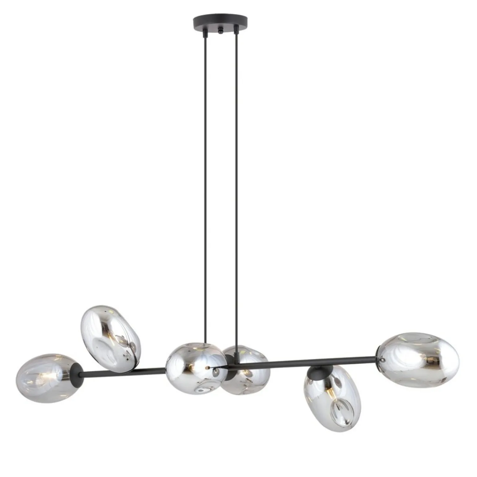 Best Sale Szeroka lampa wisząca nad wyspę kuchenną 1263/6 z serii PANDORA | Kaja Żyrandole Nowoczesne