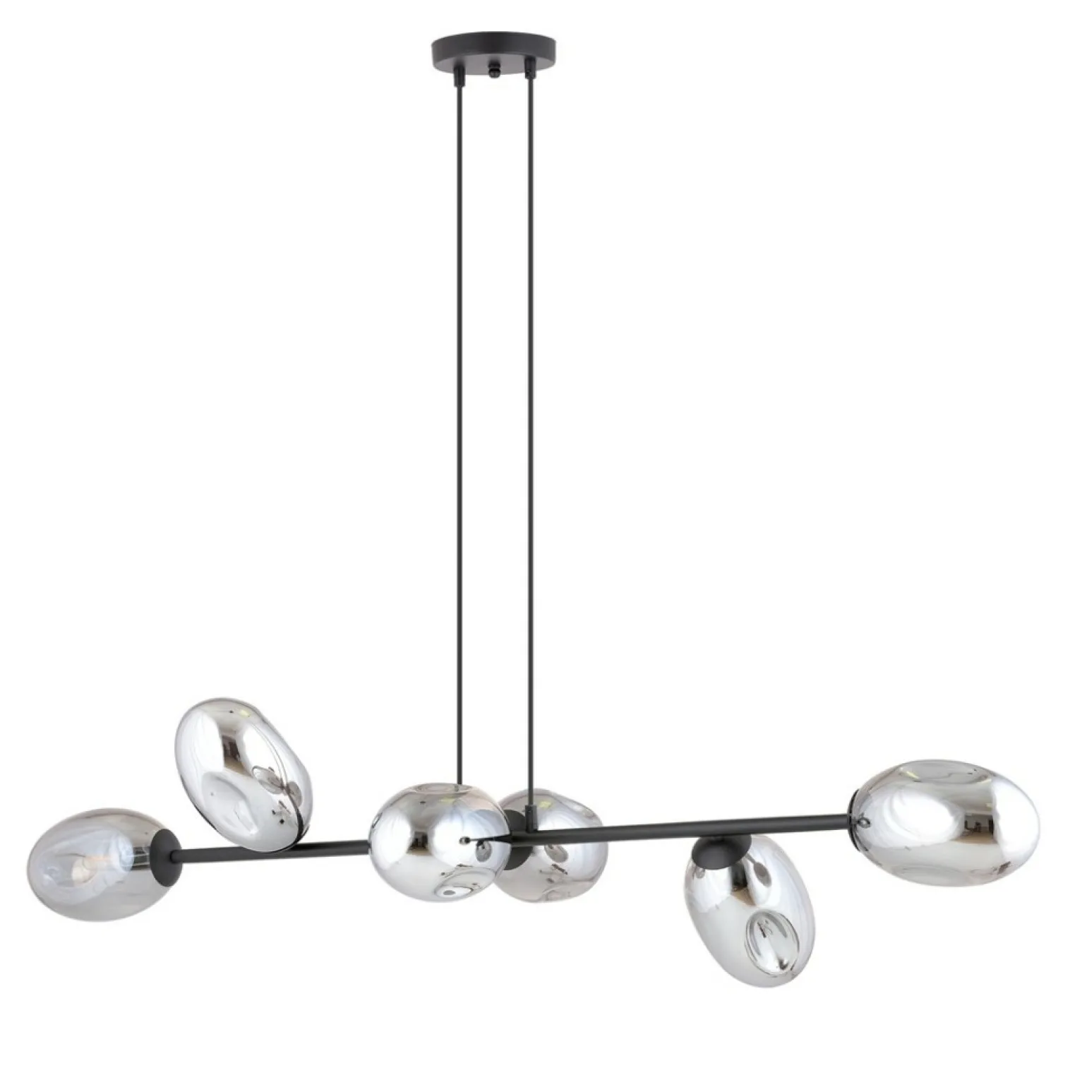 Best Sale Szeroka lampa wisząca nad wyspę kuchenną 1263/6 z serii PANDORA | Kaja Żyrandole Nowoczesne