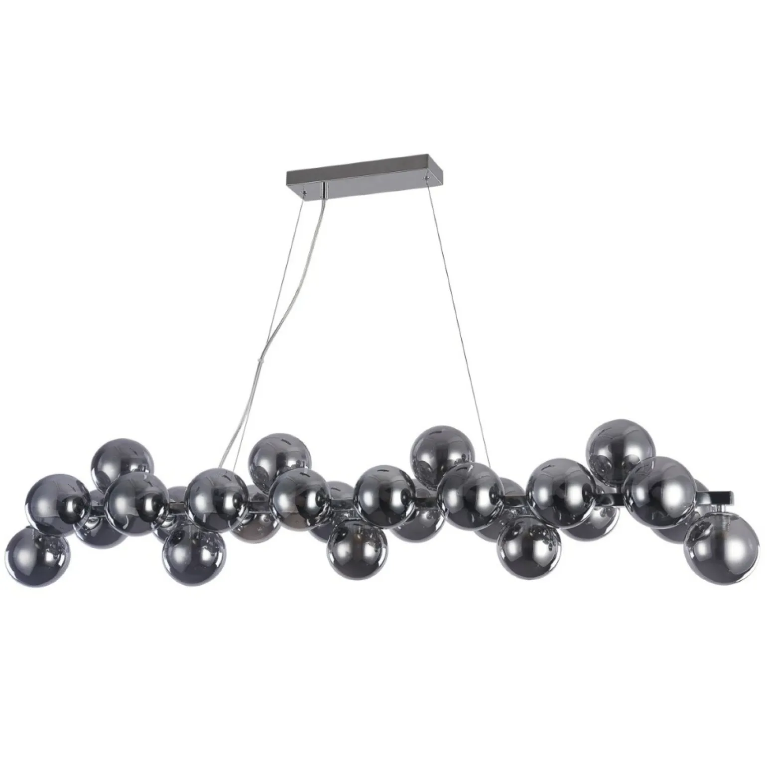 Sale Szeroka lampa wisząca PND-5252-A-25-CH+SMK CABELLA | Kaja Oświetlenie Żyrandole Nowoczesne