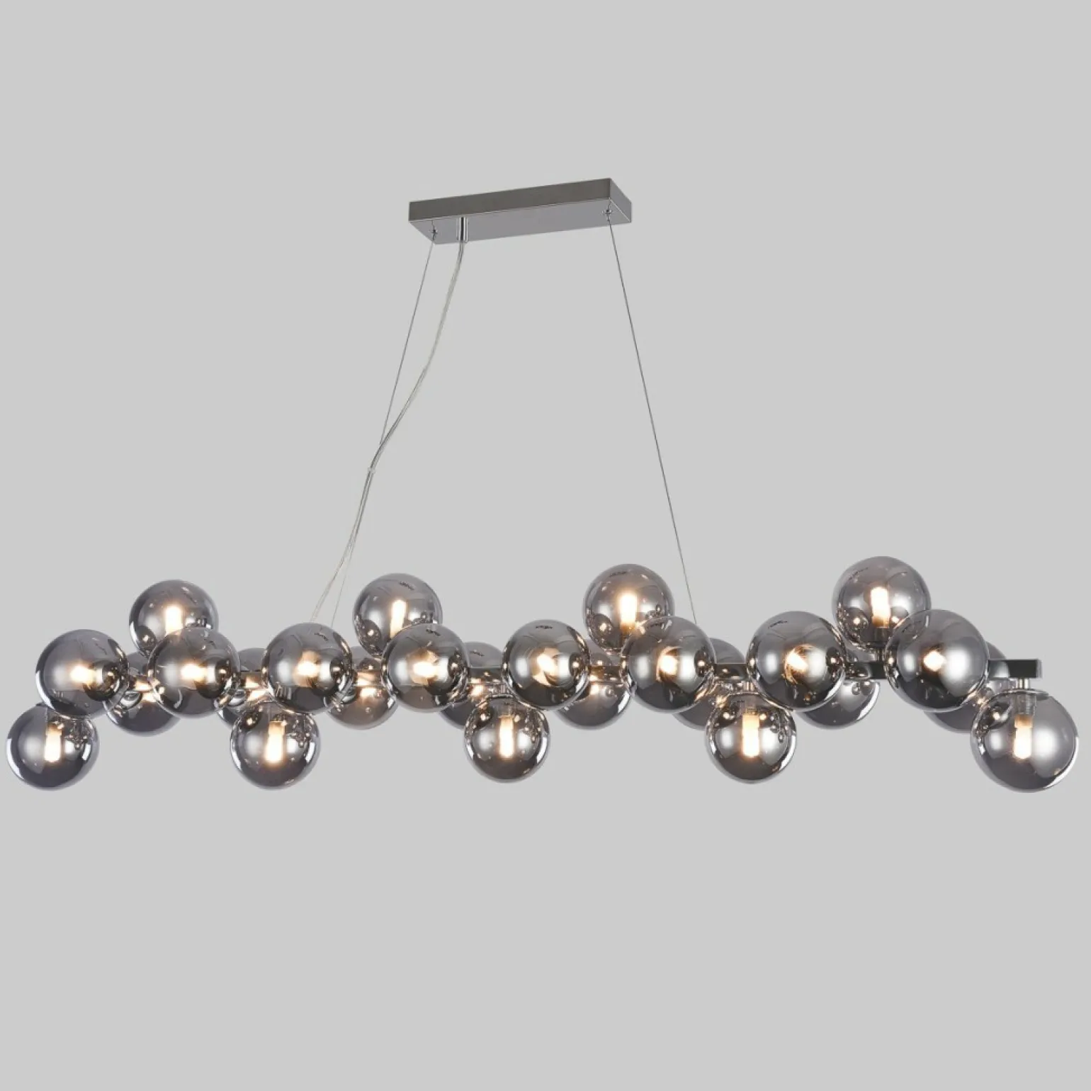 Sale Szeroka lampa wisząca PND-5252-A-25-CH+SMK CABELLA | Kaja Oświetlenie Żyrandole Nowoczesne