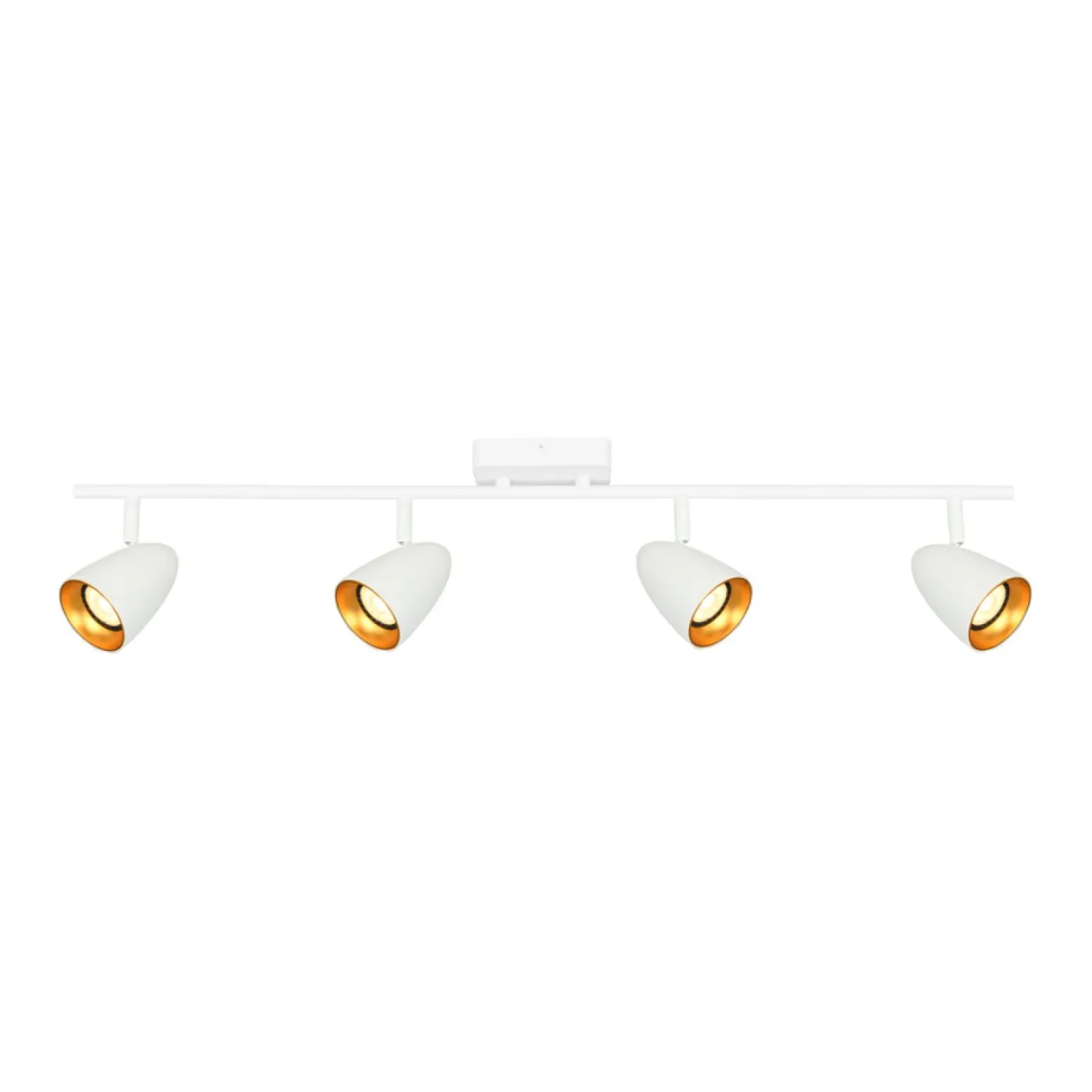 Outlet Szeroki reflektor na listwie, do salonu SPL-36748-4-WH-GD TINO | Kaja Żyrandole Nowoczesne