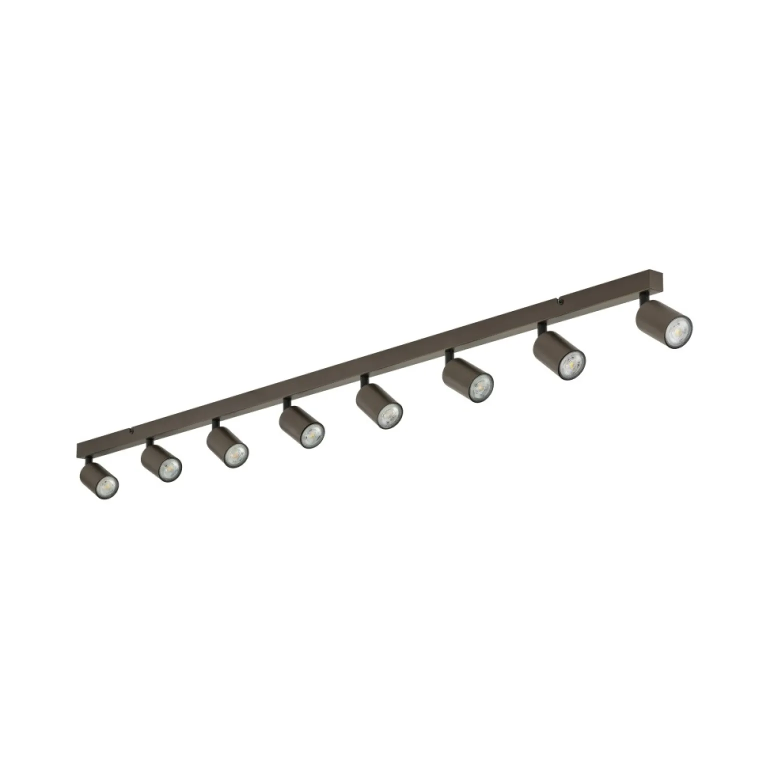 New Techniczna, długa, brązowa lampa z reflektorami TK 6184 TOP | Kaja Żyrandole Nowoczesne