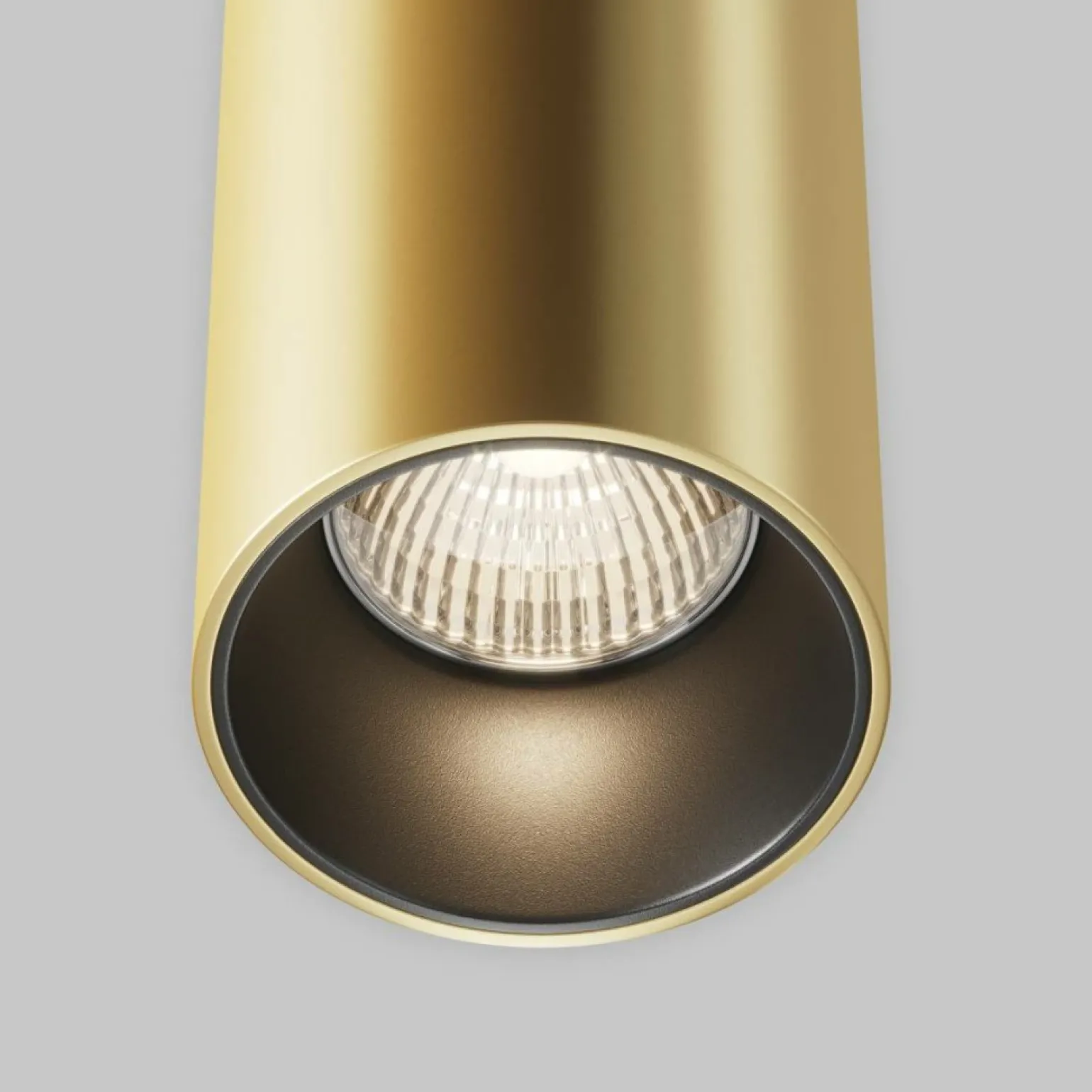 Flash Sale Tuba ledowa, złota lampa wisząca P089PL-25W3K-MG z serii EFIR Żyrandole Nowoczesne