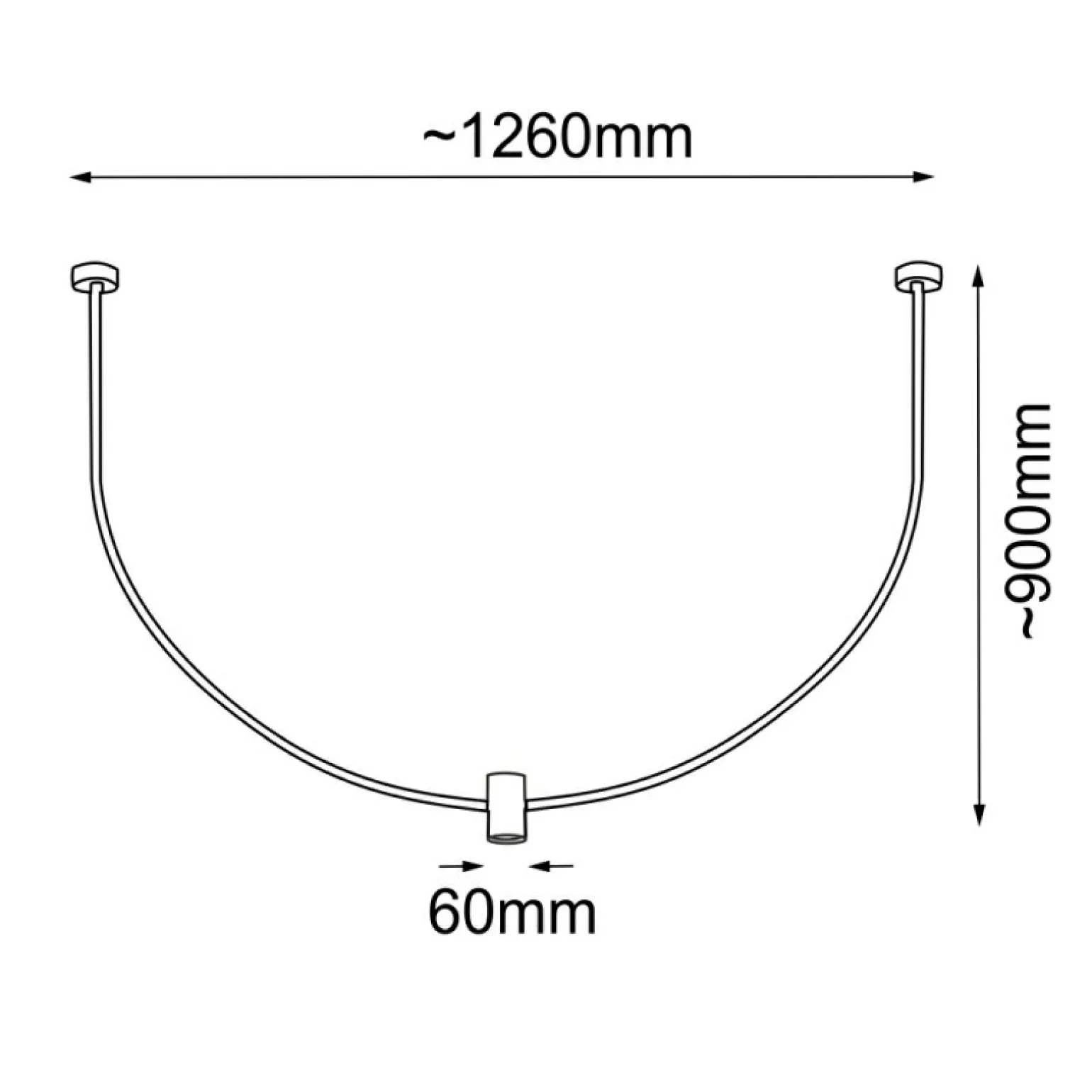 Shop Tuba z szeroko rozstawionymi mocowaniami ANT 5084 NO. C | Kaja Żyrandole Nowoczesne