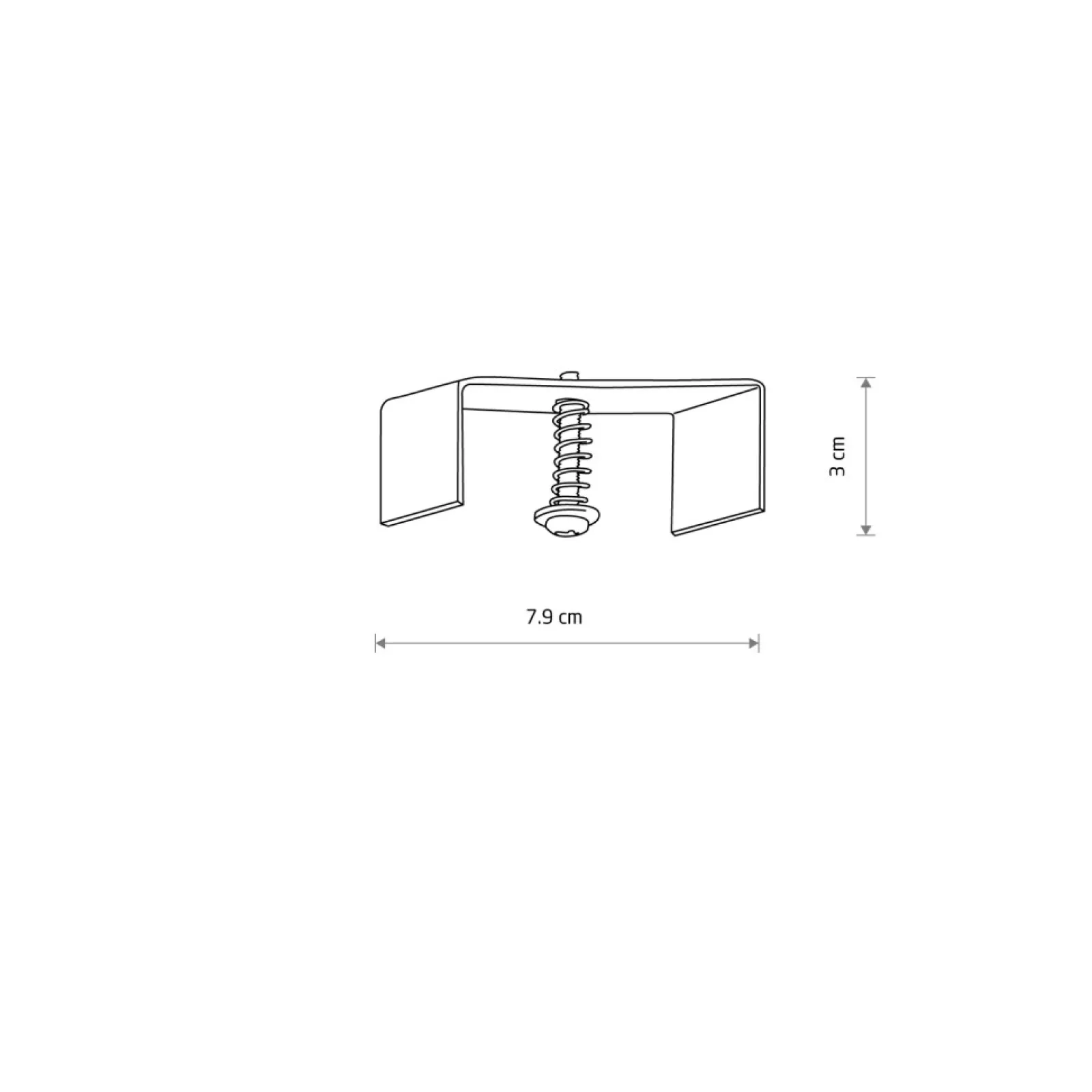 Sklep Kaja Uchwyt montażowy do szyny podtynkowej 8306 CTLS RECESSED FIXING | Kaja* Szynoprzewody Podtynkowe