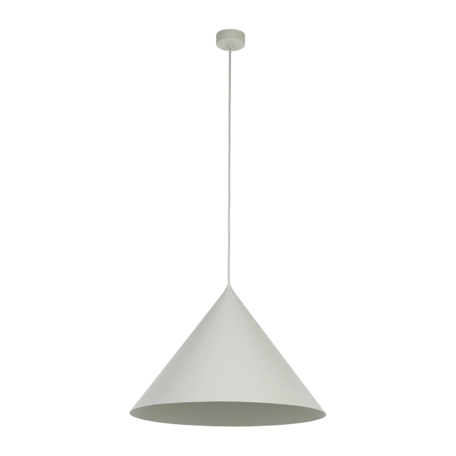 Online Uniwersalna, beżowa lampa wisząca TK 10061 CONO BEIGE | Kaja Żyrandole Nowoczesne